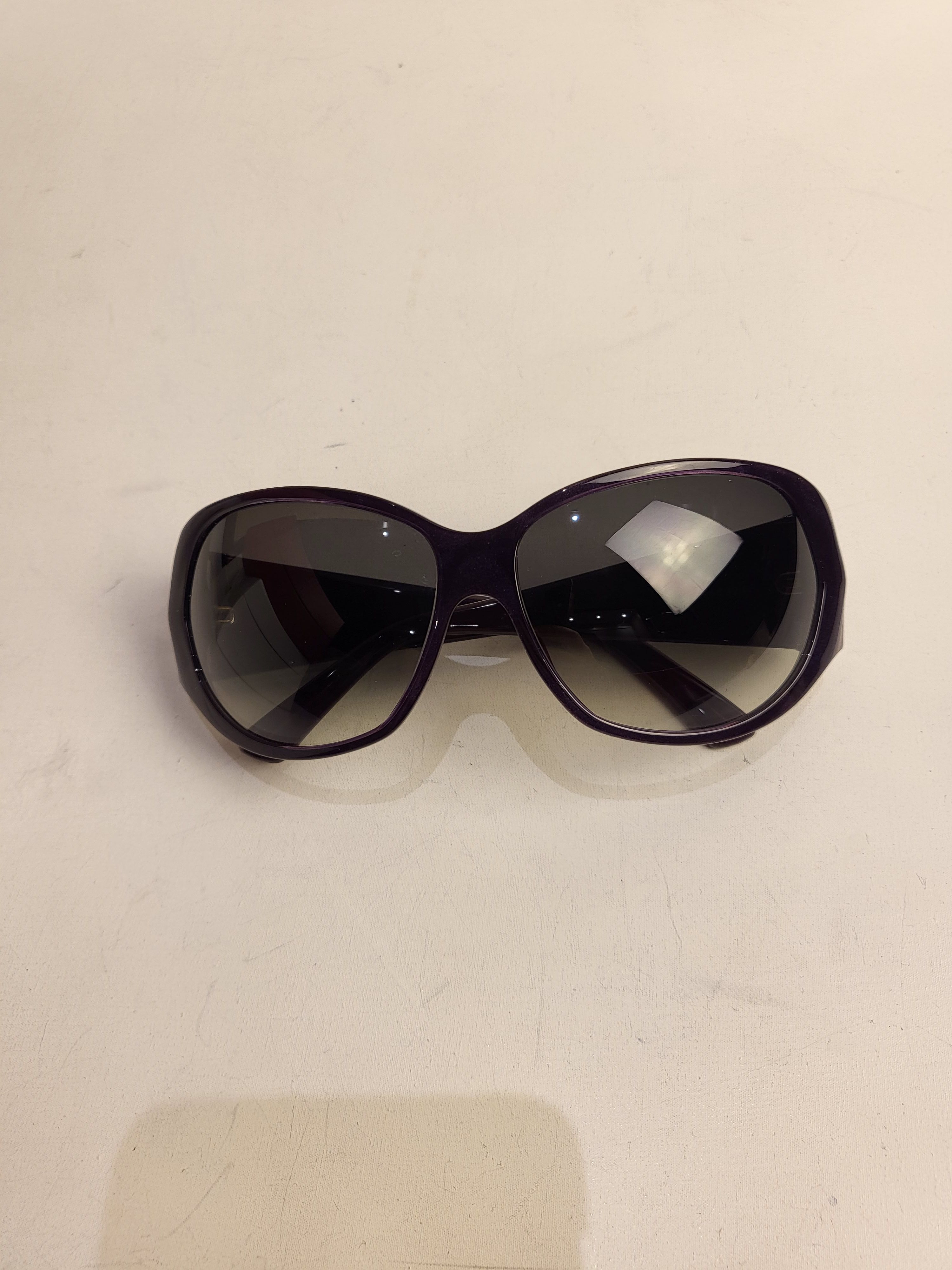 Preowned Cartier Purple Gradient Lens Shield Sunglasses acetate