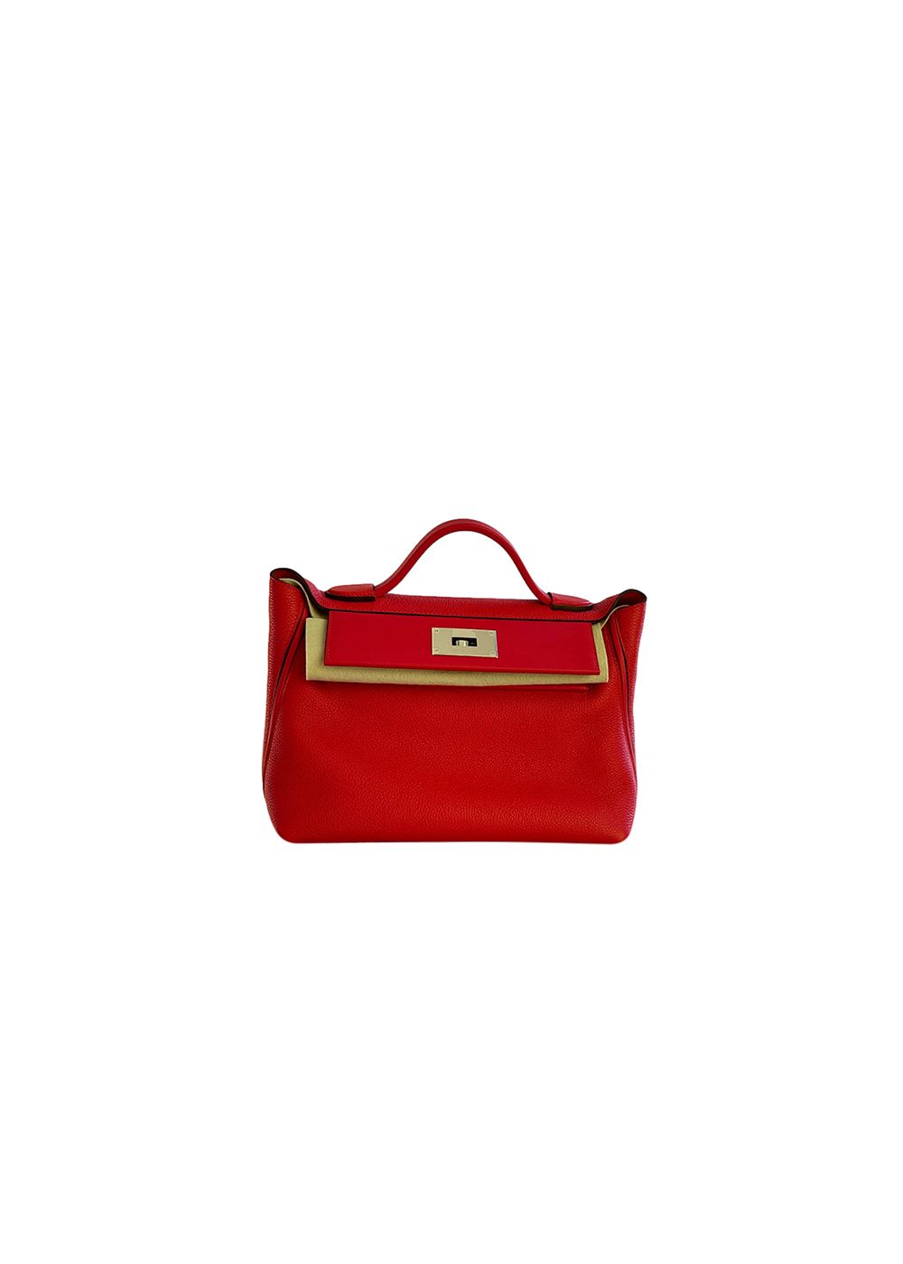 Hermes Rouge de Coeur 24/24 29 PHW red leather