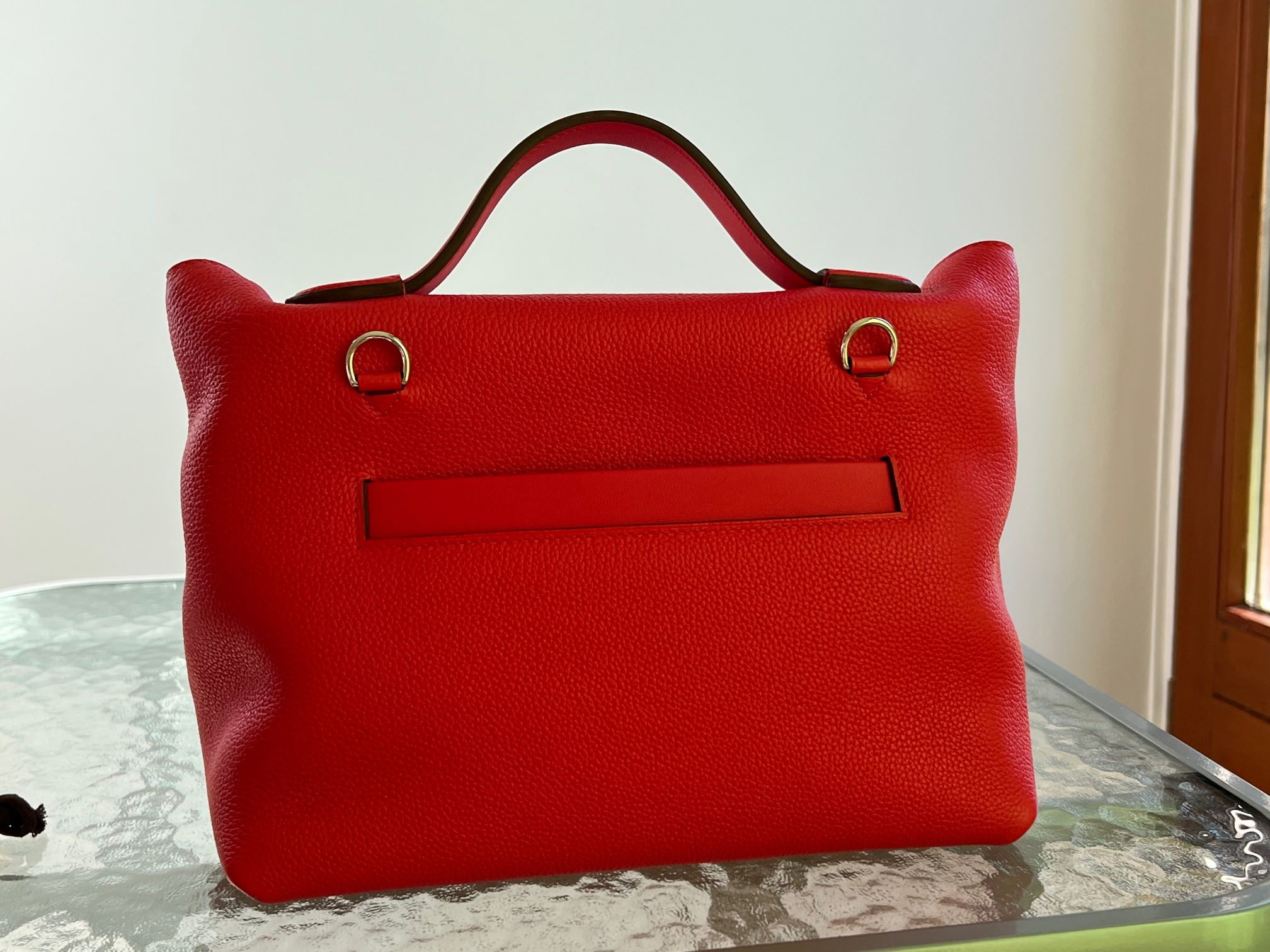 Hermes Rouge de Coeur 24/24 29 PHW red leather