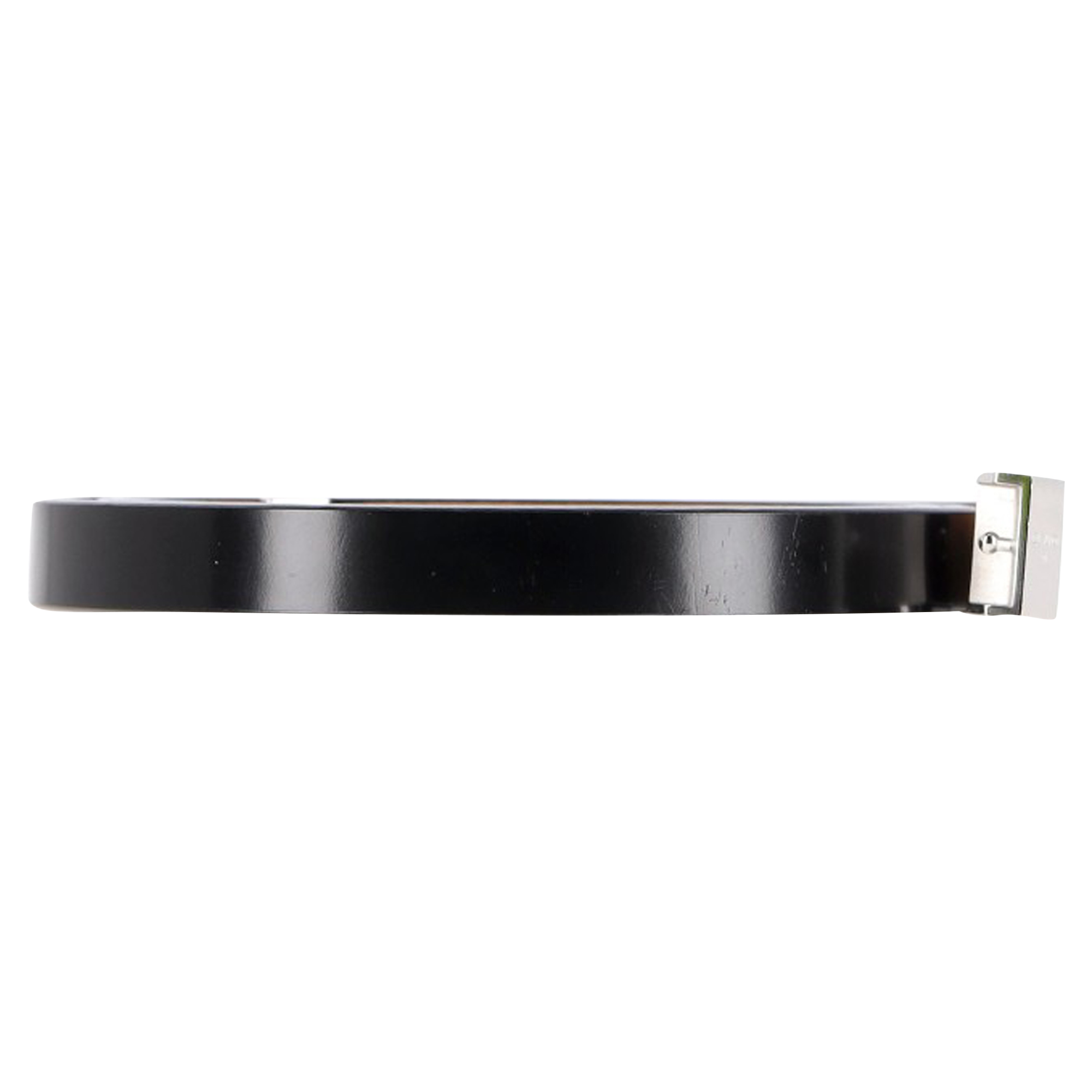 Preowned Louis Vuitton Black Leather Ceinture Carre Belt