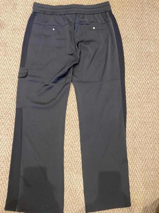 Preowned Me + Em Black Straight Leg Pants Size L polyester