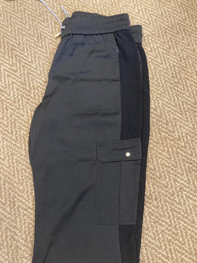 Preowned Me + Em Black Straight Leg Pants Size L polyester