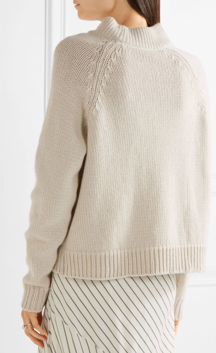 Preowned The Row Ivory Sephin Cashmere Sweater Size L