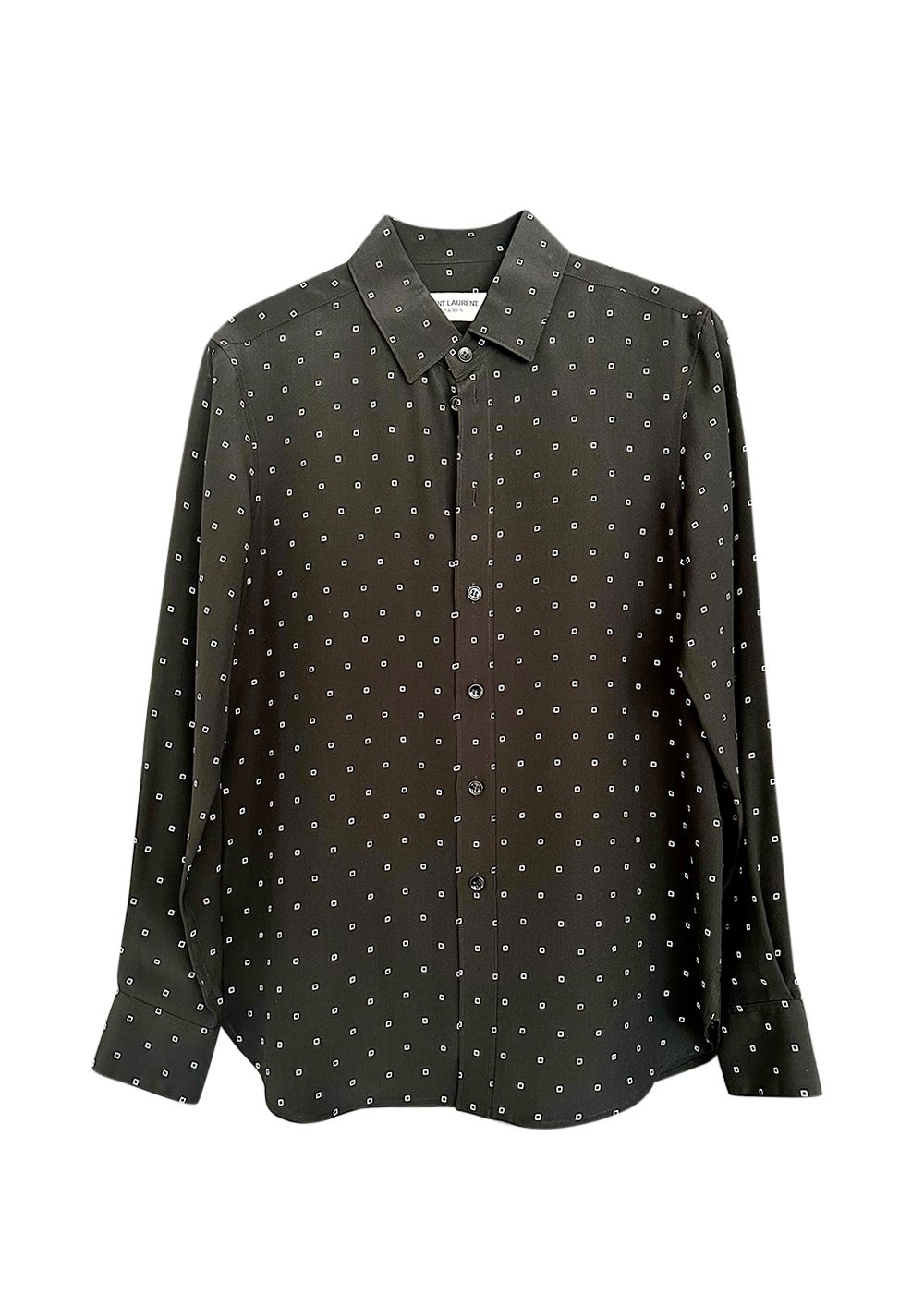 Saint Laurent Black Silk Shirt Size S