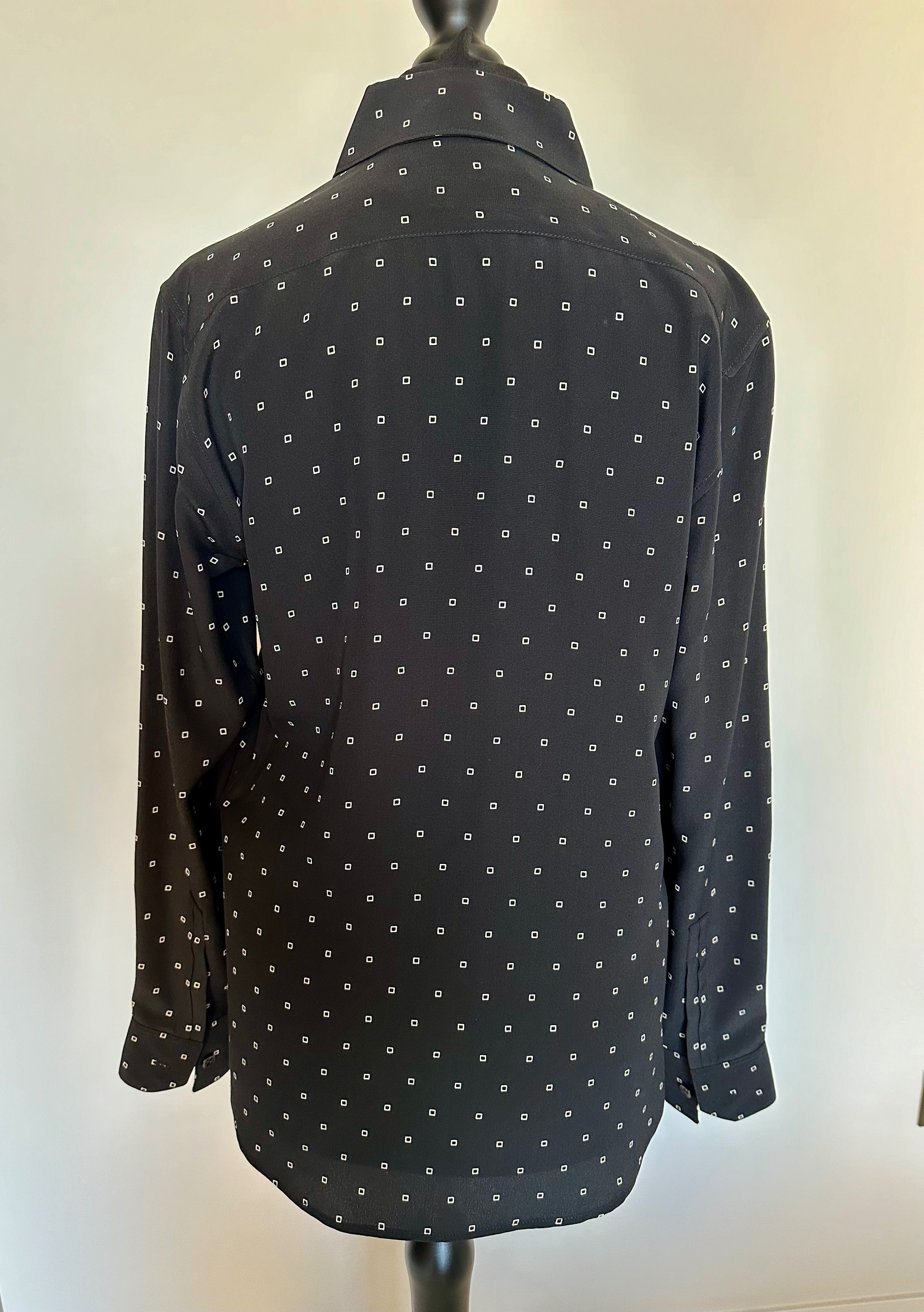 Saint Laurent Black Silk Shirt Size S