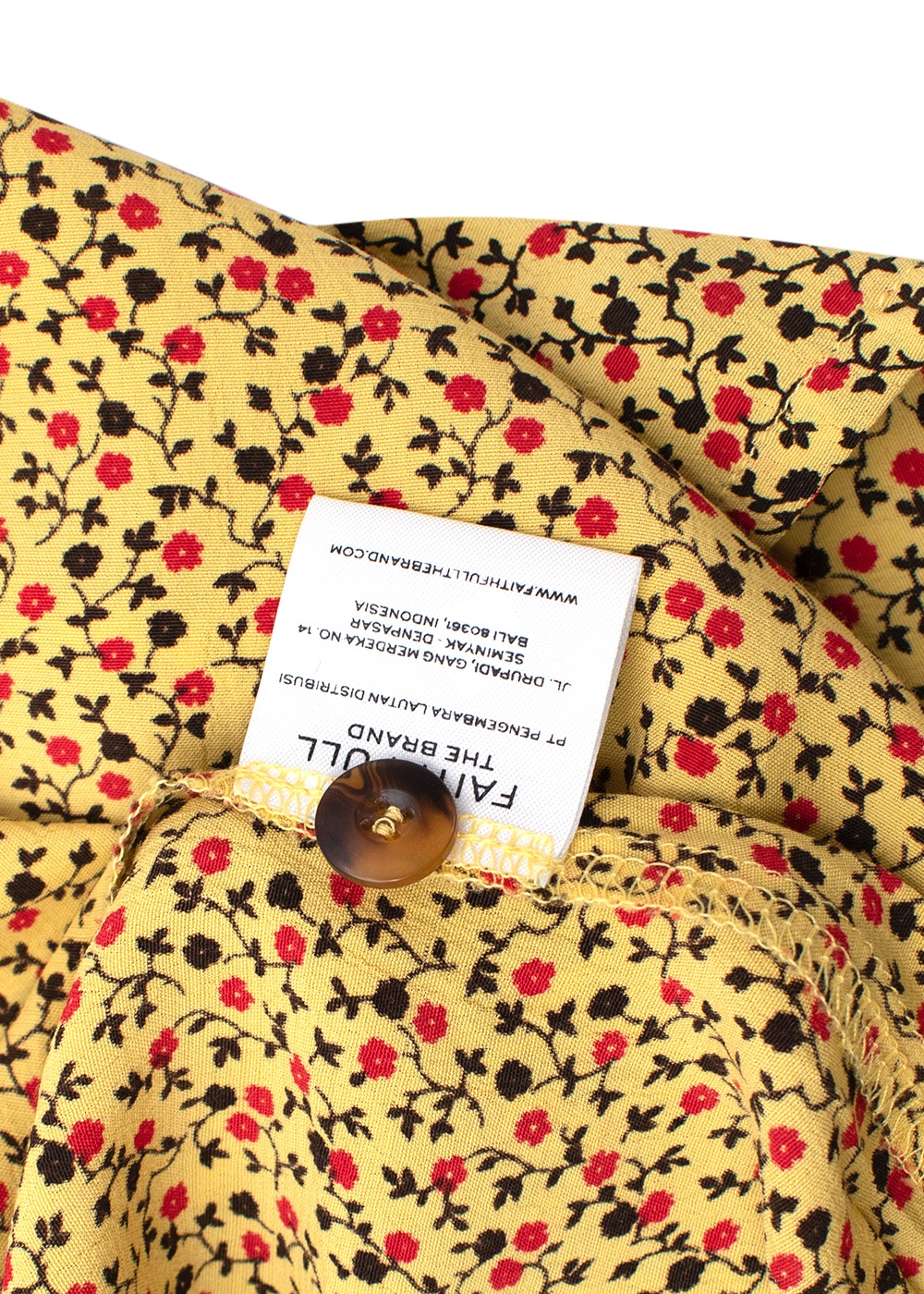 Preowned Faithful the Brand Yellow ditzy floral print sundress Size XS rayon