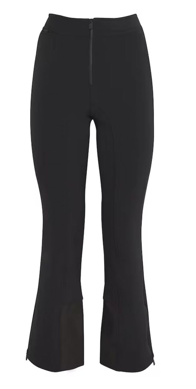 Aztech Mountain Bella Flared Soft Shell Ski Pants Size M black polyester/polyamide/polyurethane