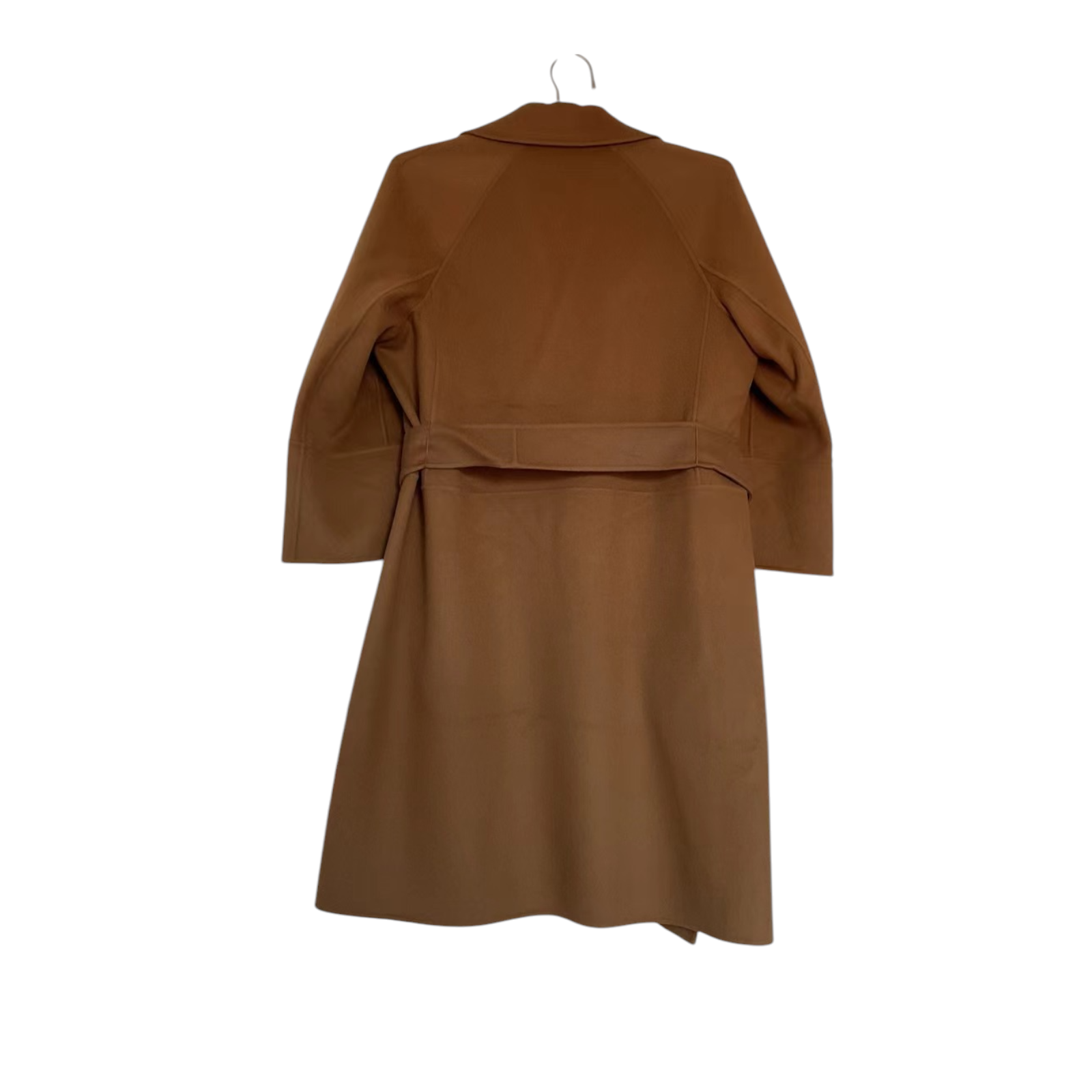 S Max Mara Camel Arona Belted Wool Coat Size M