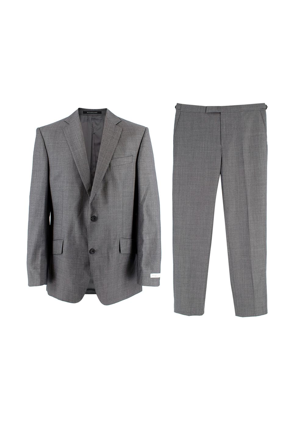 Men's Richard James Savile Row Grey Blazer Size S wool