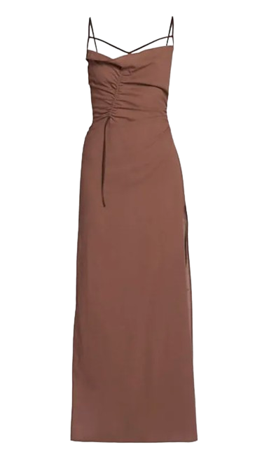 Jacquemus Brown Le Robe Gaua Maxi Dress Size L cotton