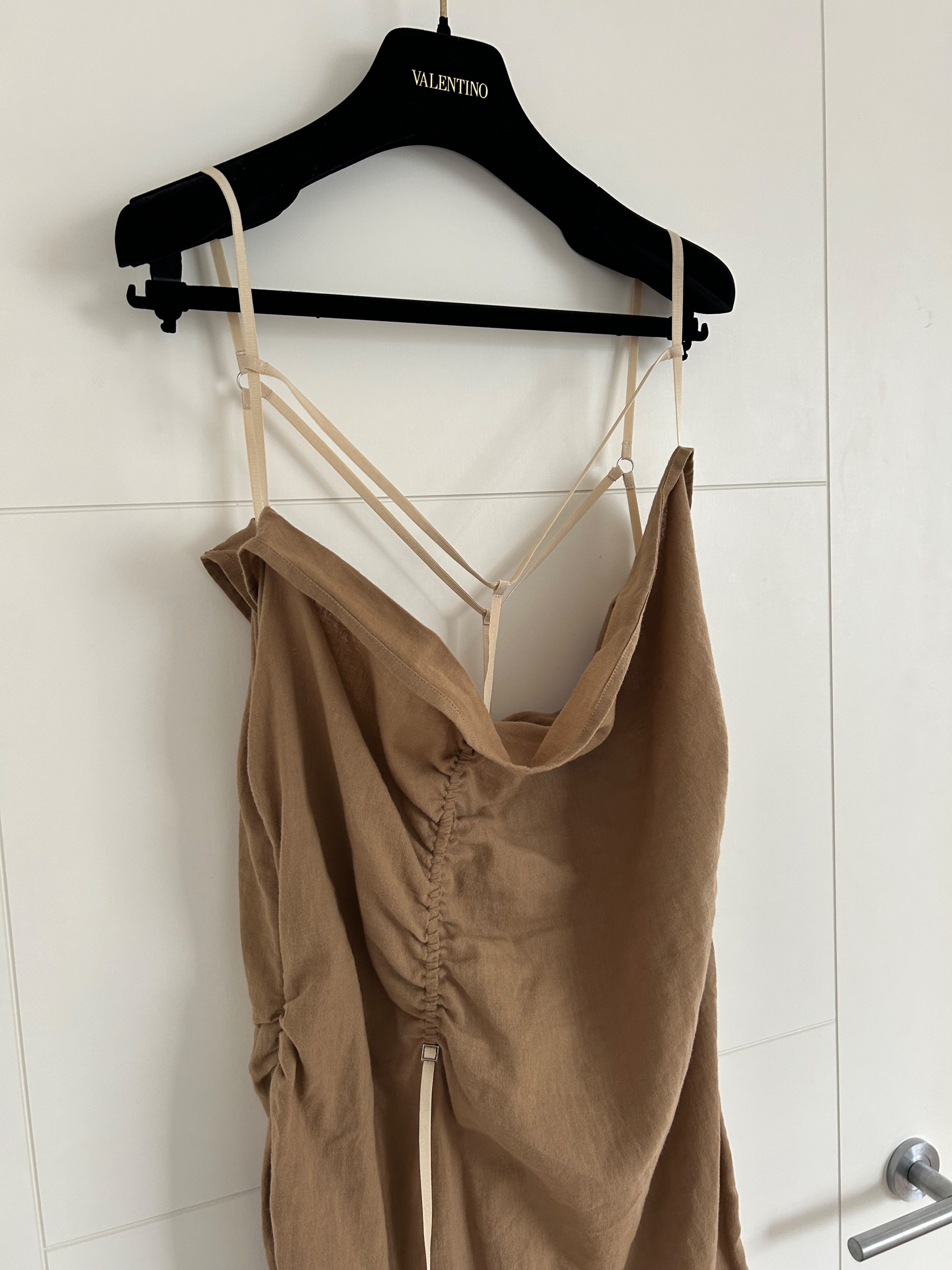 Jacquemus Brown Le Robe Gaua Maxi Dress Size L cotton