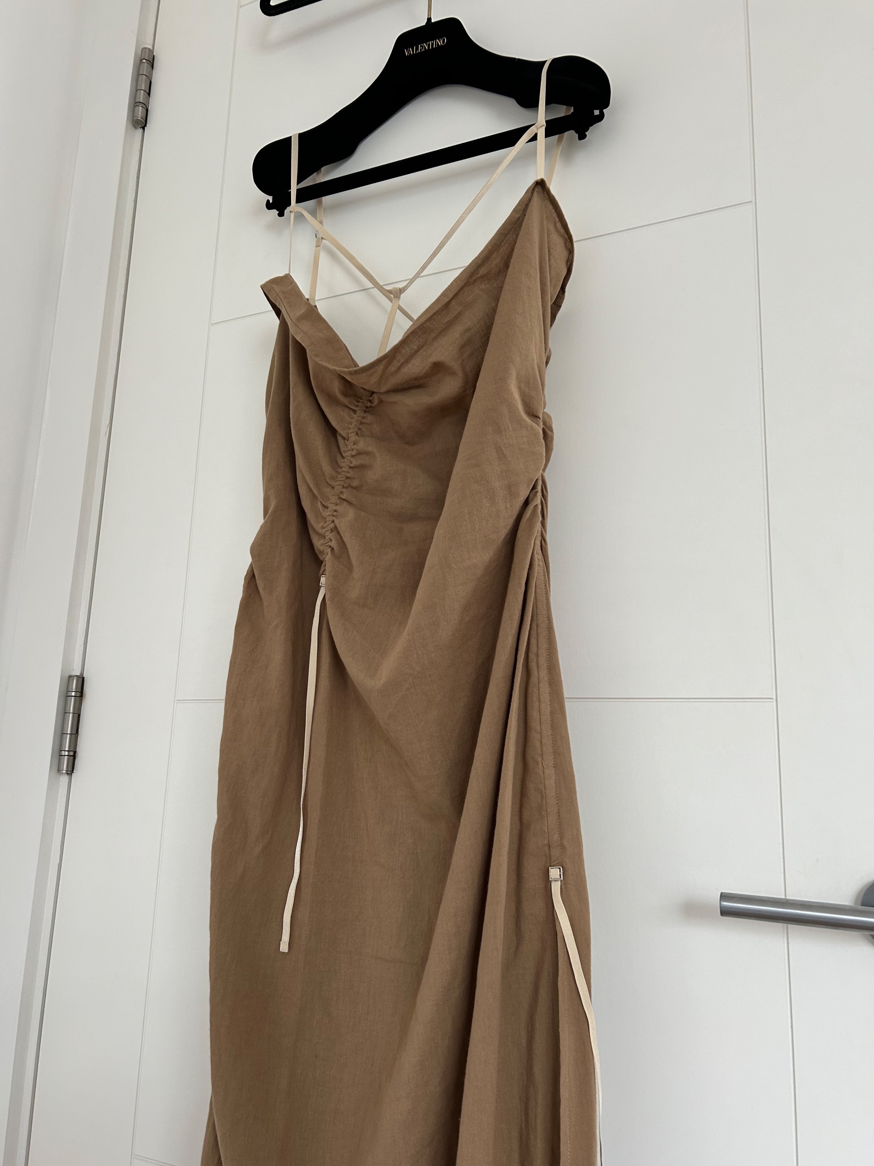 Jacquemus Brown Le Robe Gaua Maxi Dress Size L cotton