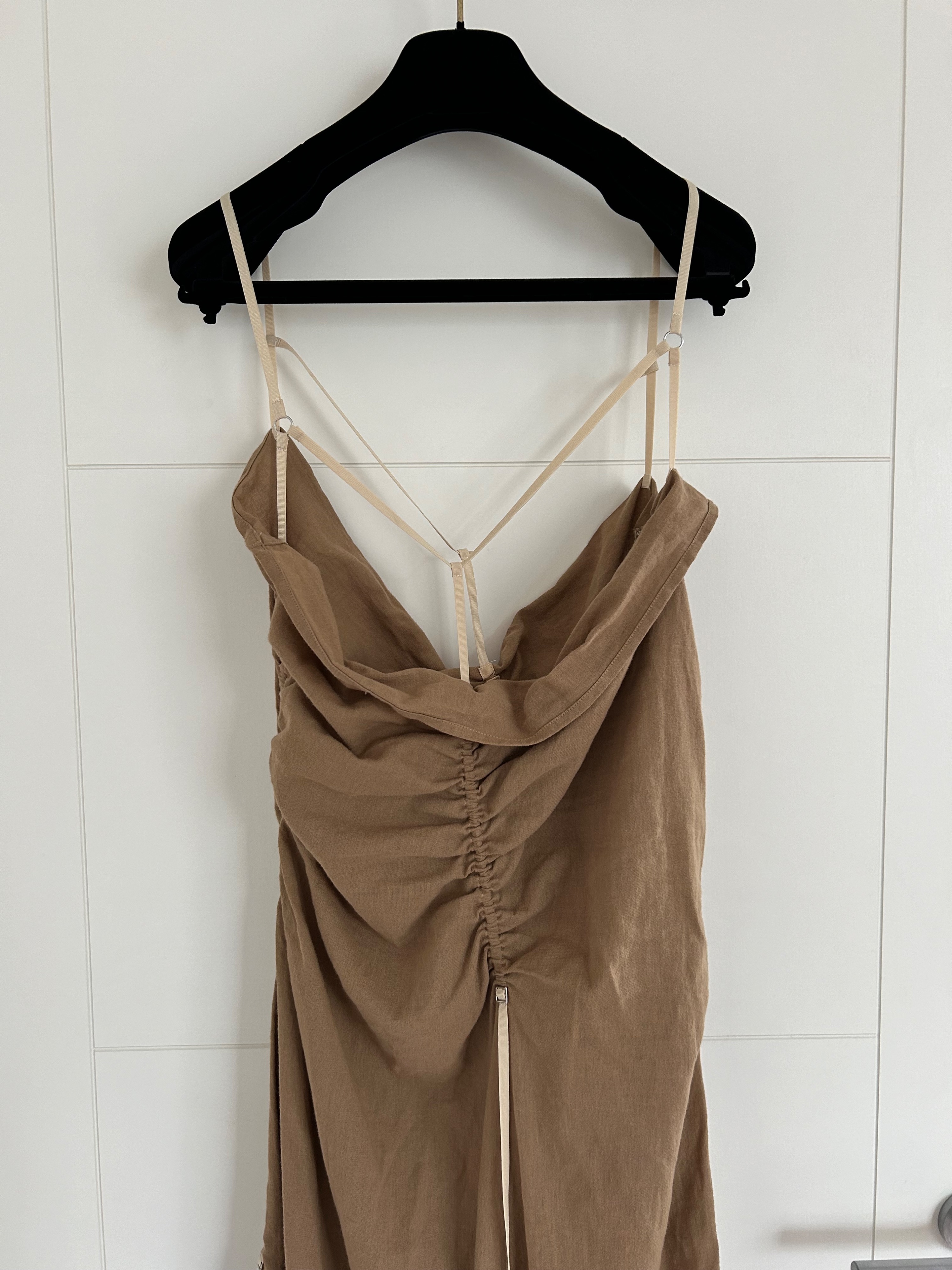 Jacquemus Brown Le Robe Gaua Maxi Dress Size L cotton