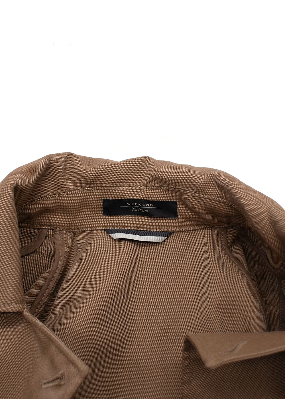 Weekend MaxMara Beige Cropped Trench Coat cotton/polyester