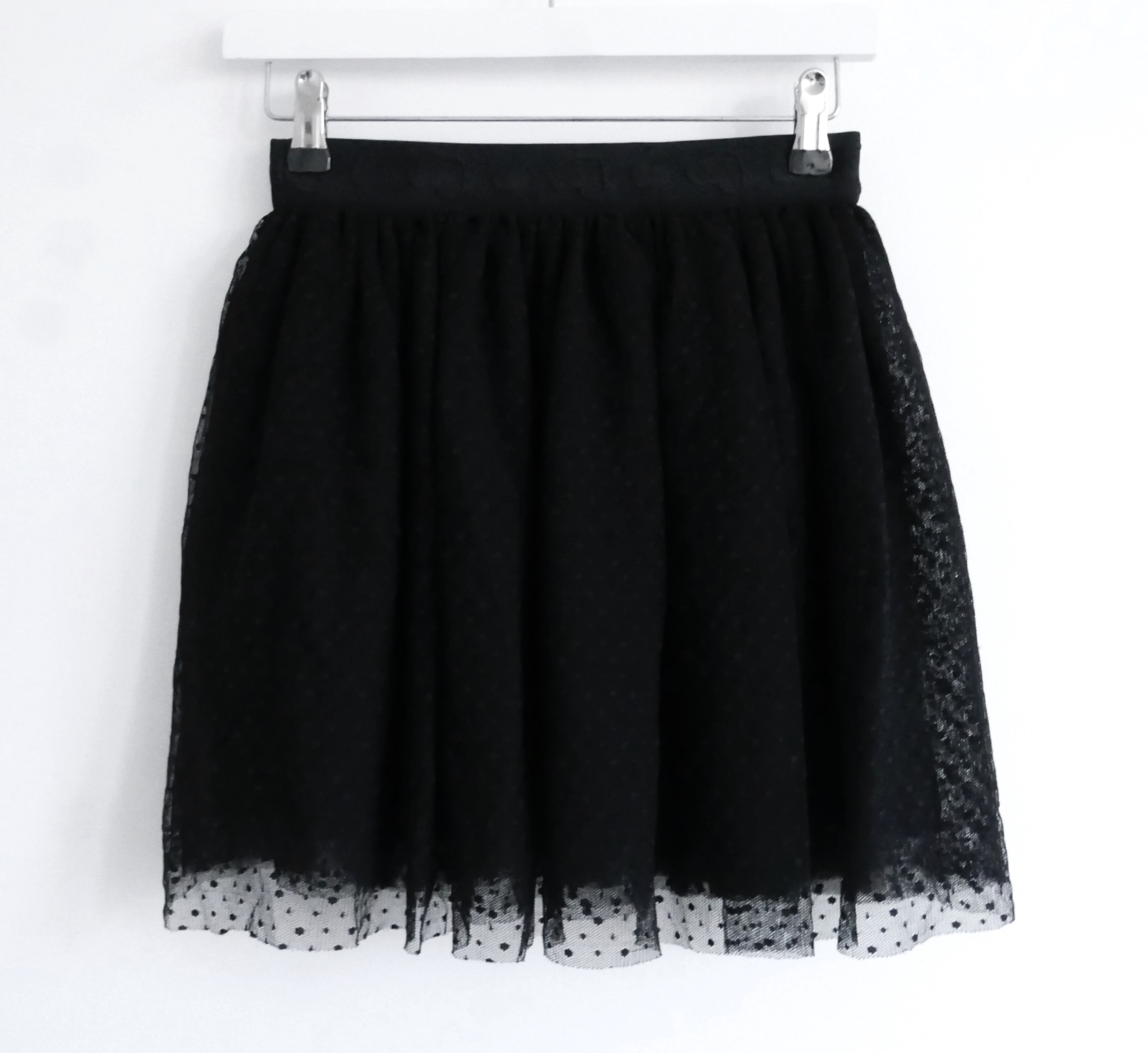 Boys Preowned Dior Kids 8Y Black Lace Skirt Size 8 Years polyamide