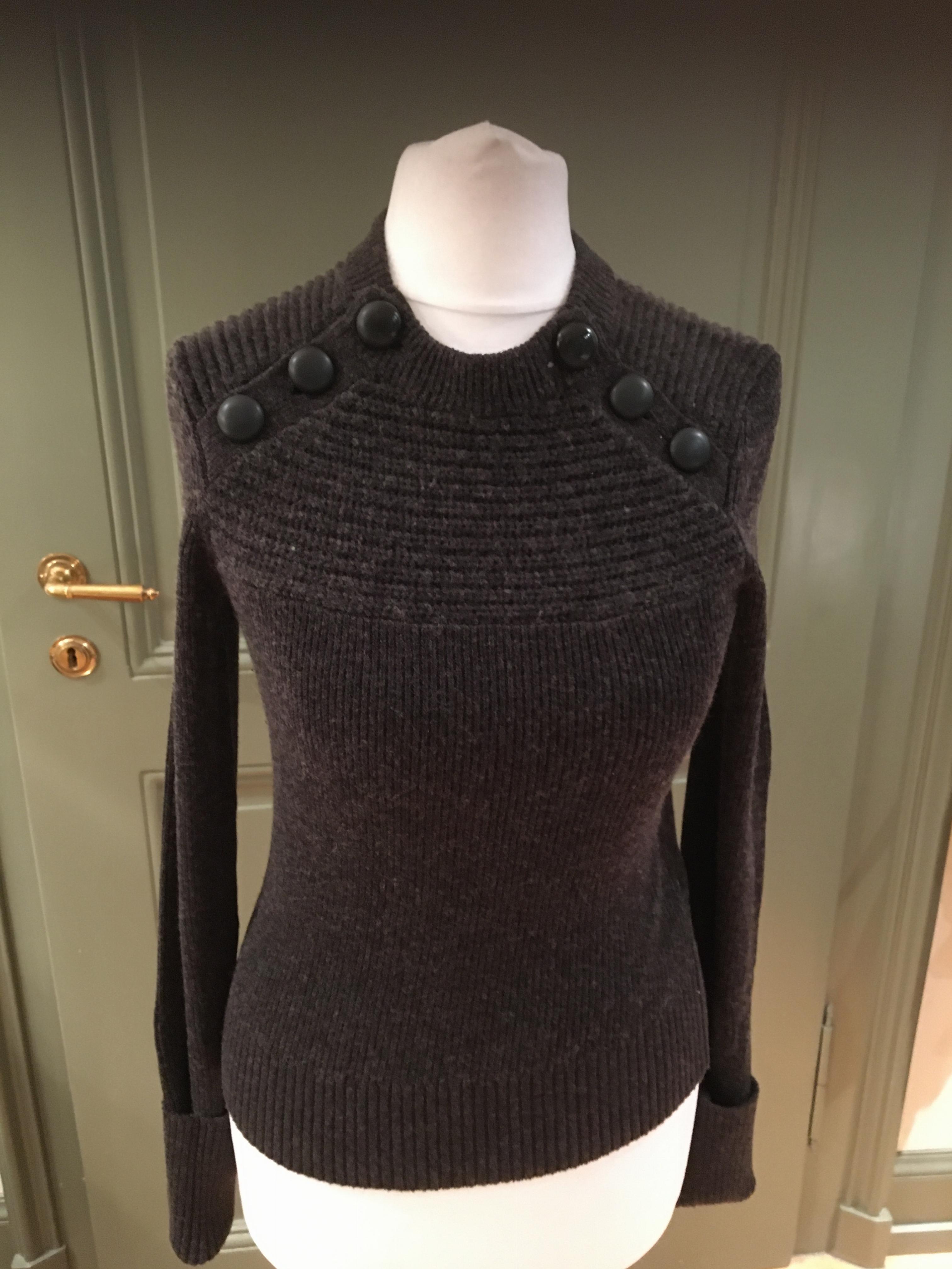 Isabel Marant Etoile dark grey knit jumper Size XS cotton