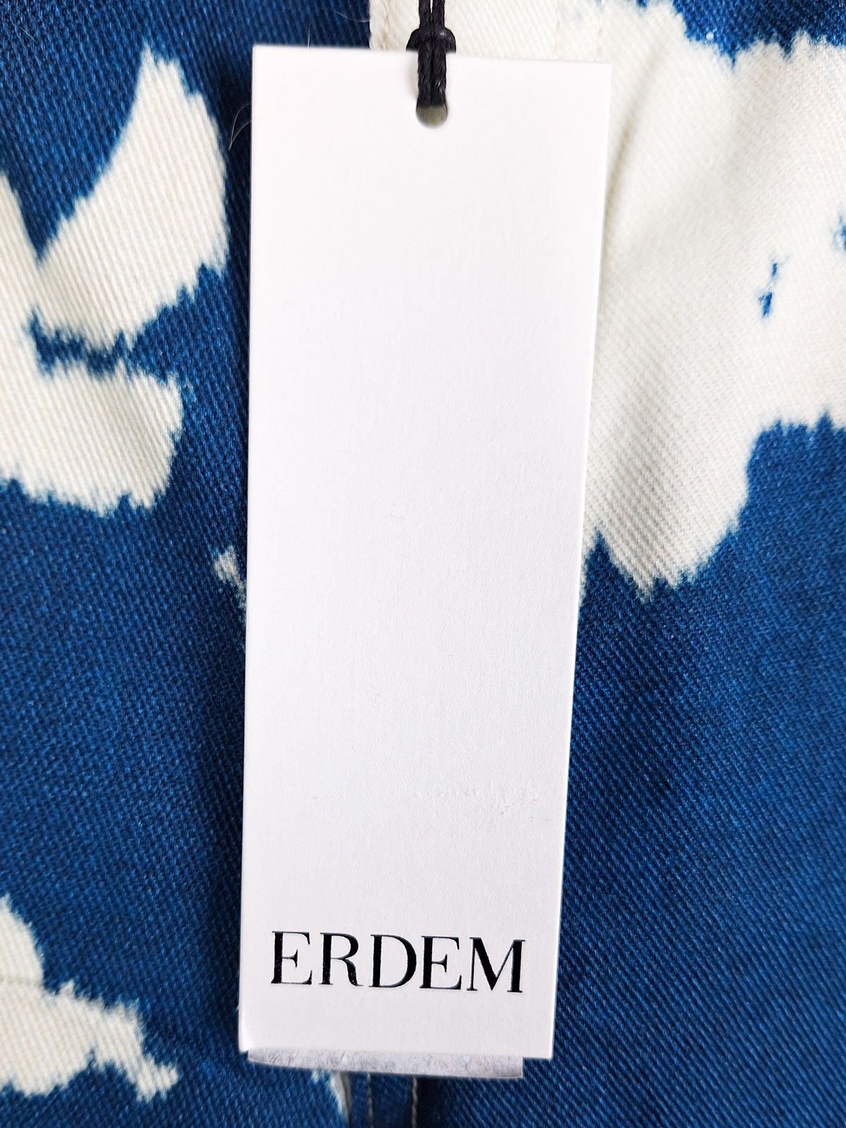 Men's Erdem Blue Floral Bleached Oliver Jeans Size XL Navy Blue/Off White cotton/elastane