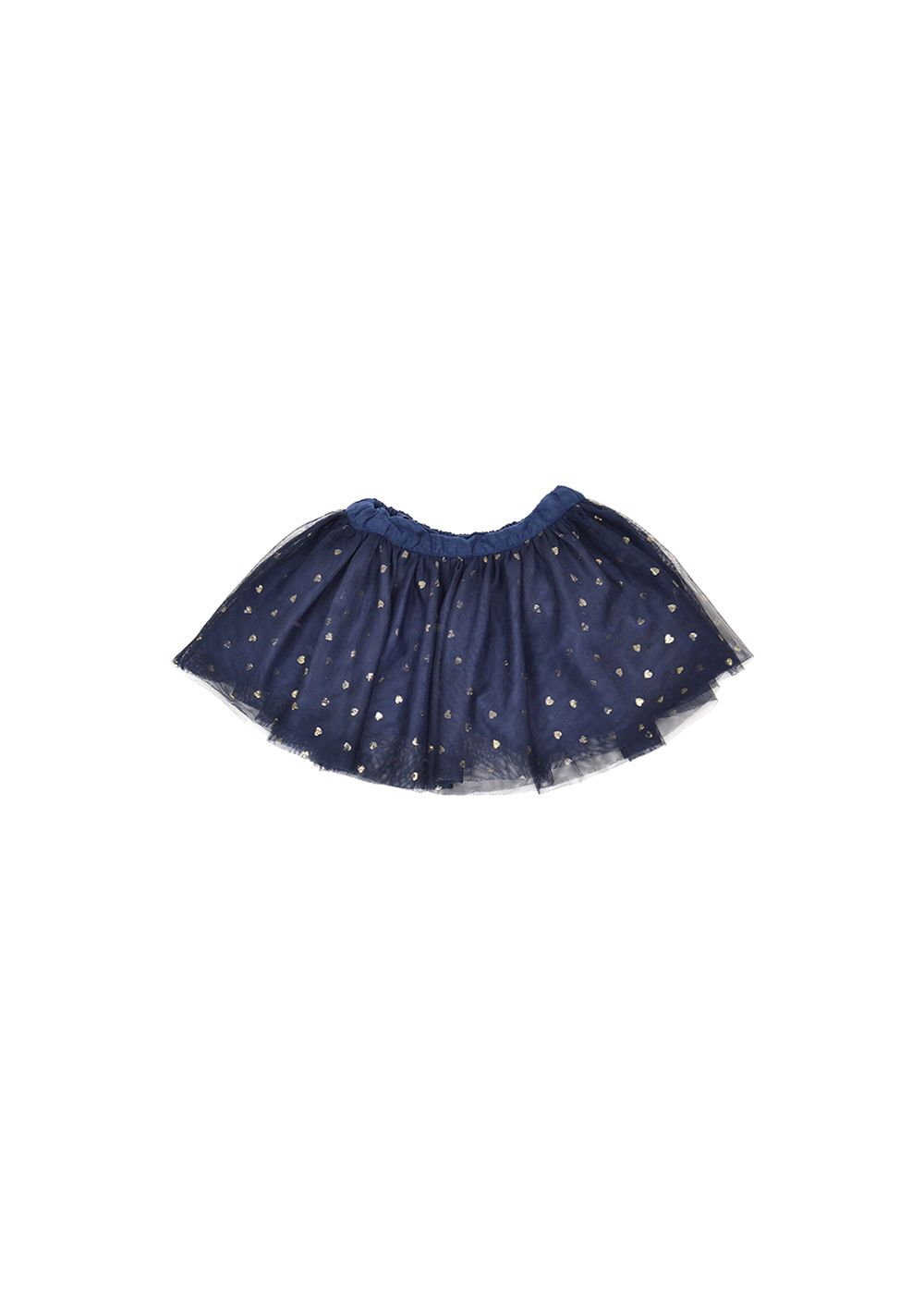 Boys Preowned Stella McCartney Navy  gold polka-dot tulle skirt Size 3 Years blue polyester