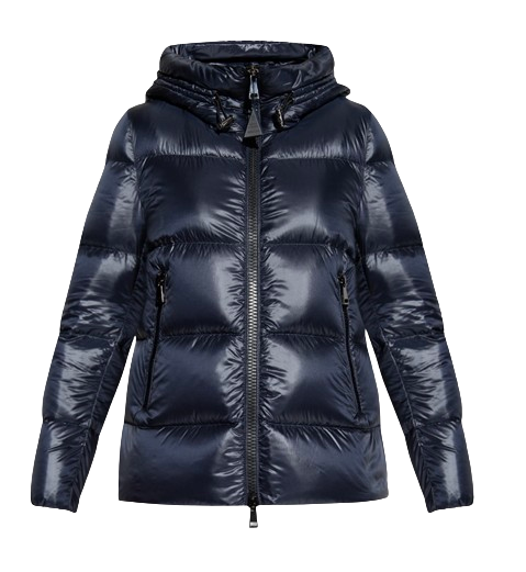 Preowned Moncler Navy Seritte Puffer Jacket Size M Navy blue nylon