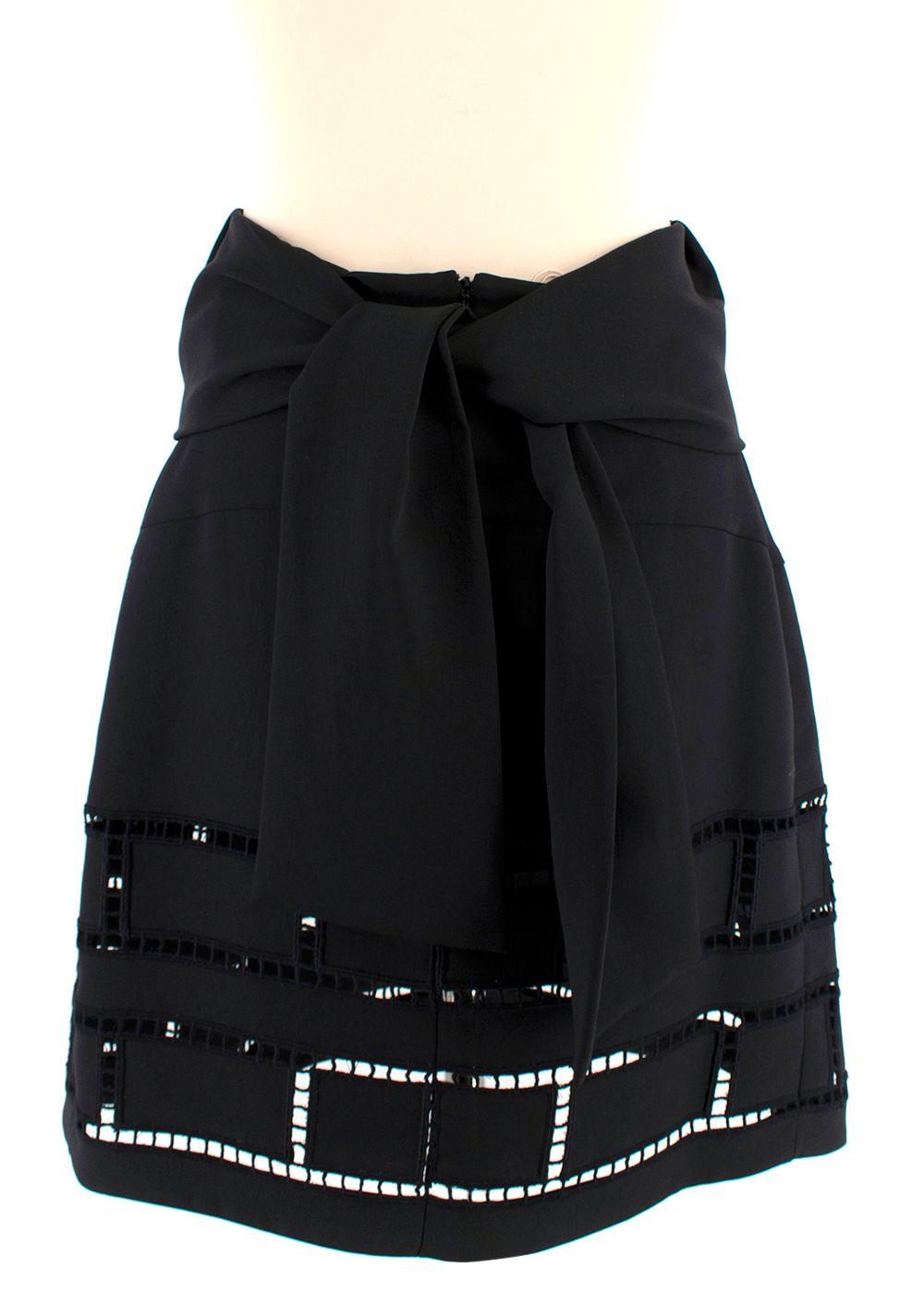 Marni Black Cut-out High Waist Skirt Size S polyester