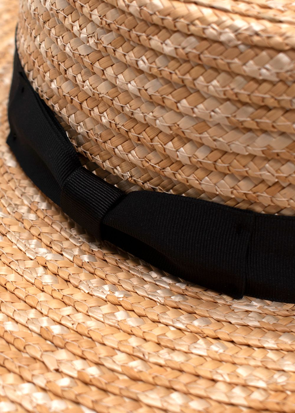 Lack of Colour Beige Straw Spencer Boater Hat Size S wheat straw