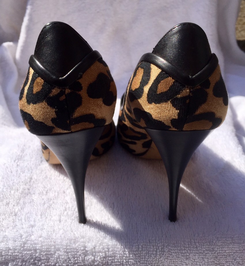 Preowned Giuseppe Zanotti Leopard Print Pumps Size 375 Animal Print leather