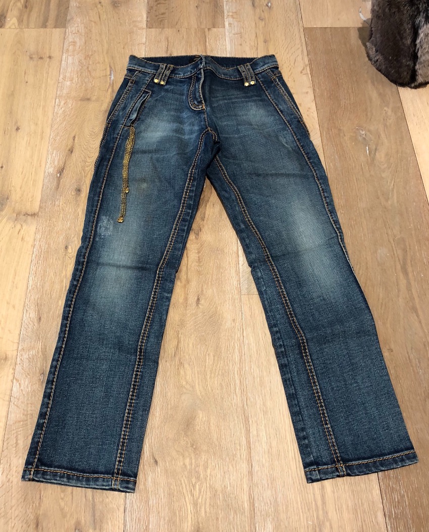 Preowned Roberto Cavalli Denim Jeans Size XS Blue cotton