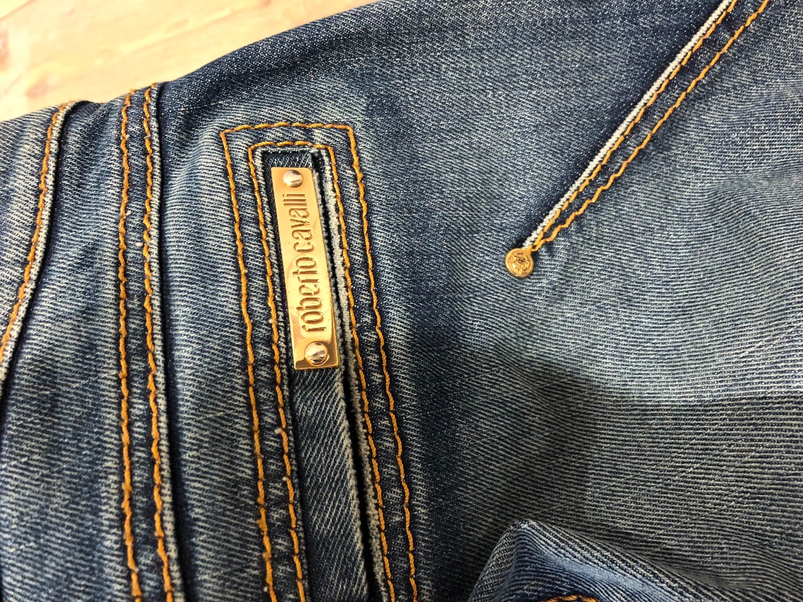 Preowned Roberto Cavalli Denim Jeans Size XS Blue cotton