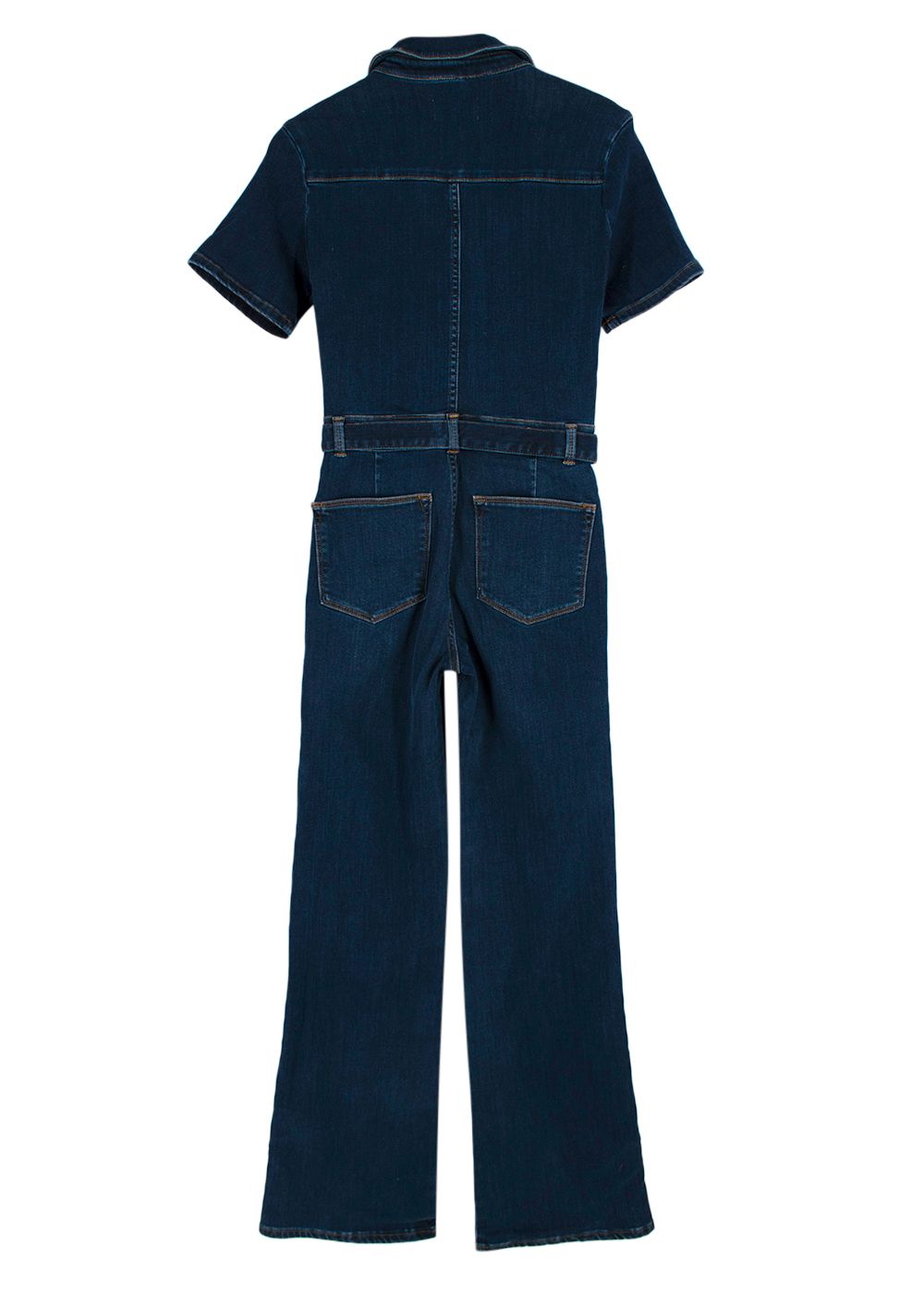 Frame Navy Denim Jumpsuit Size XS cotton