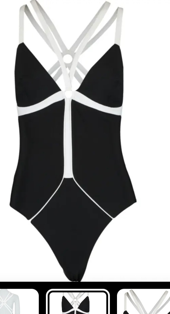 Alexandra Miro Black  White Swimsuit Size S mix