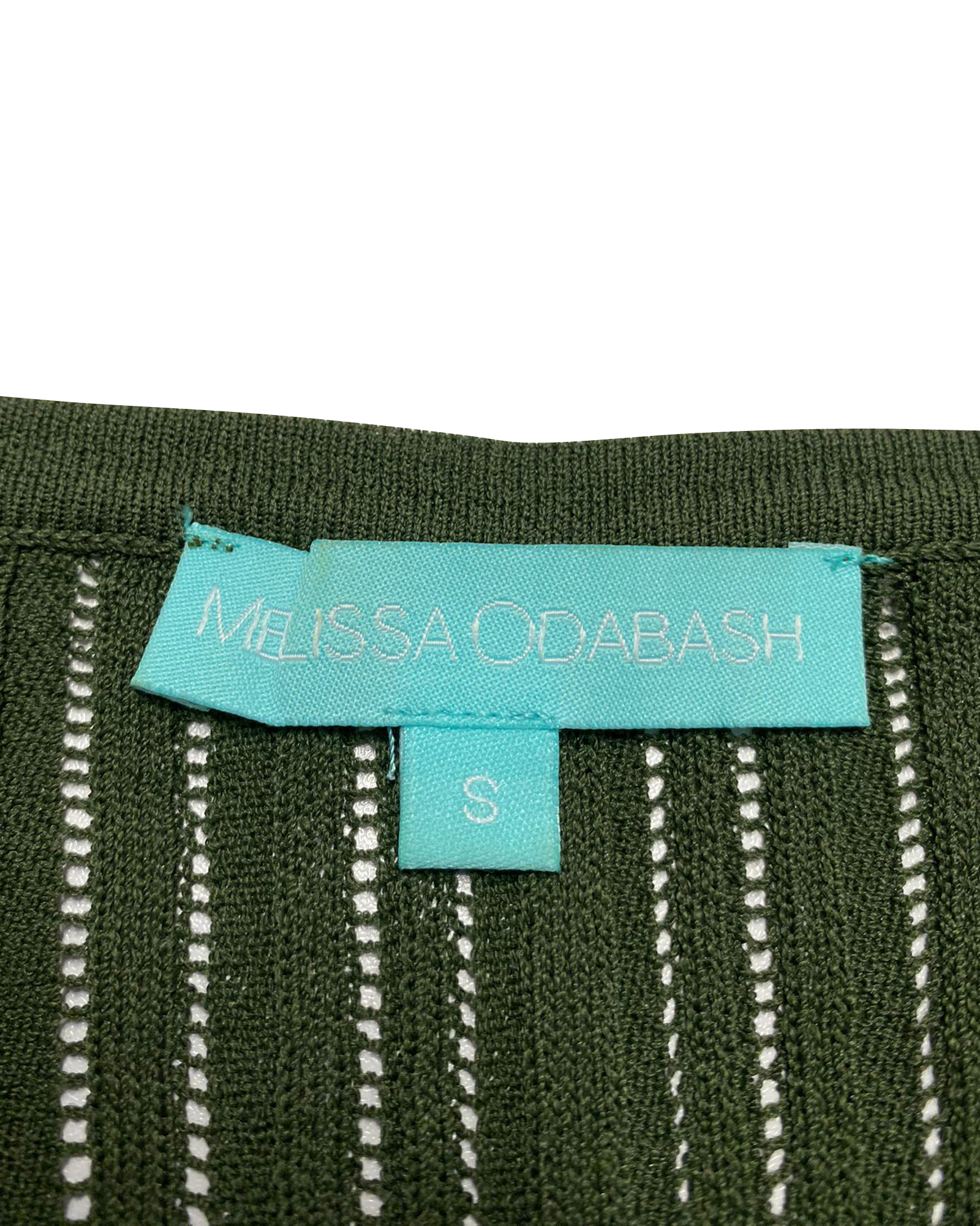 Preowned Melissa Odabash Ariana Mini Dress Size S green cellulose fibre/viscose