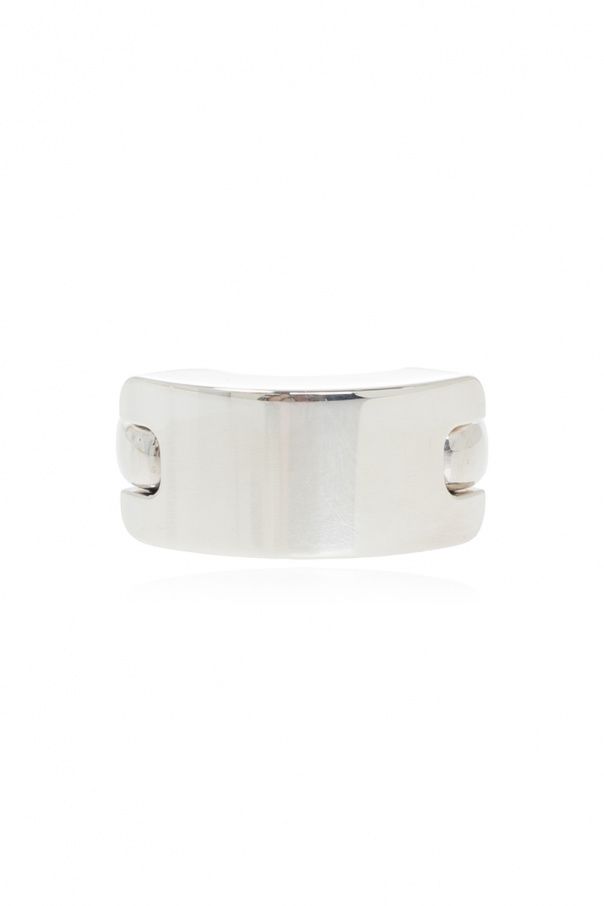 Bottega Veneta Sterling Silver Chunky Ring 19