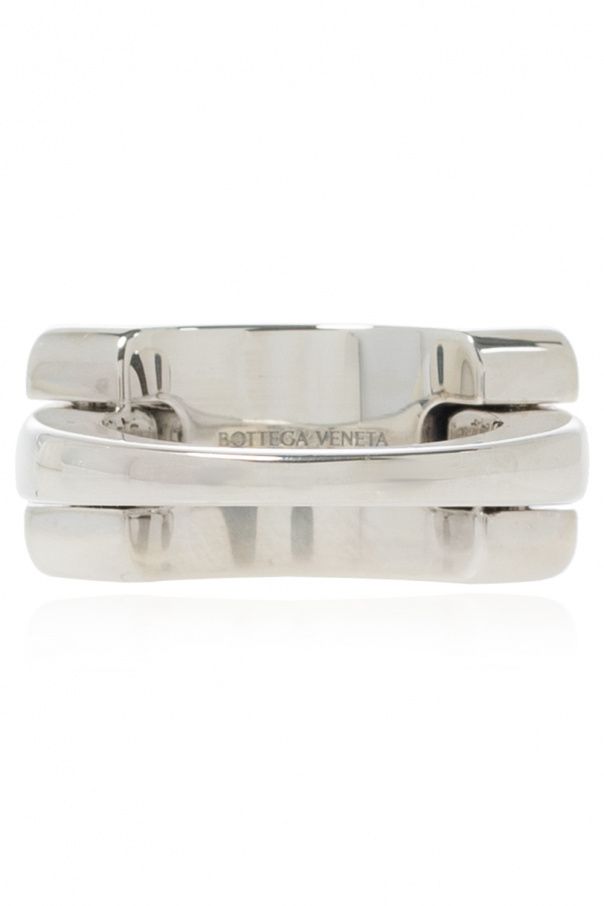 Bottega Veneta Sterling Silver Chunky Ring 19