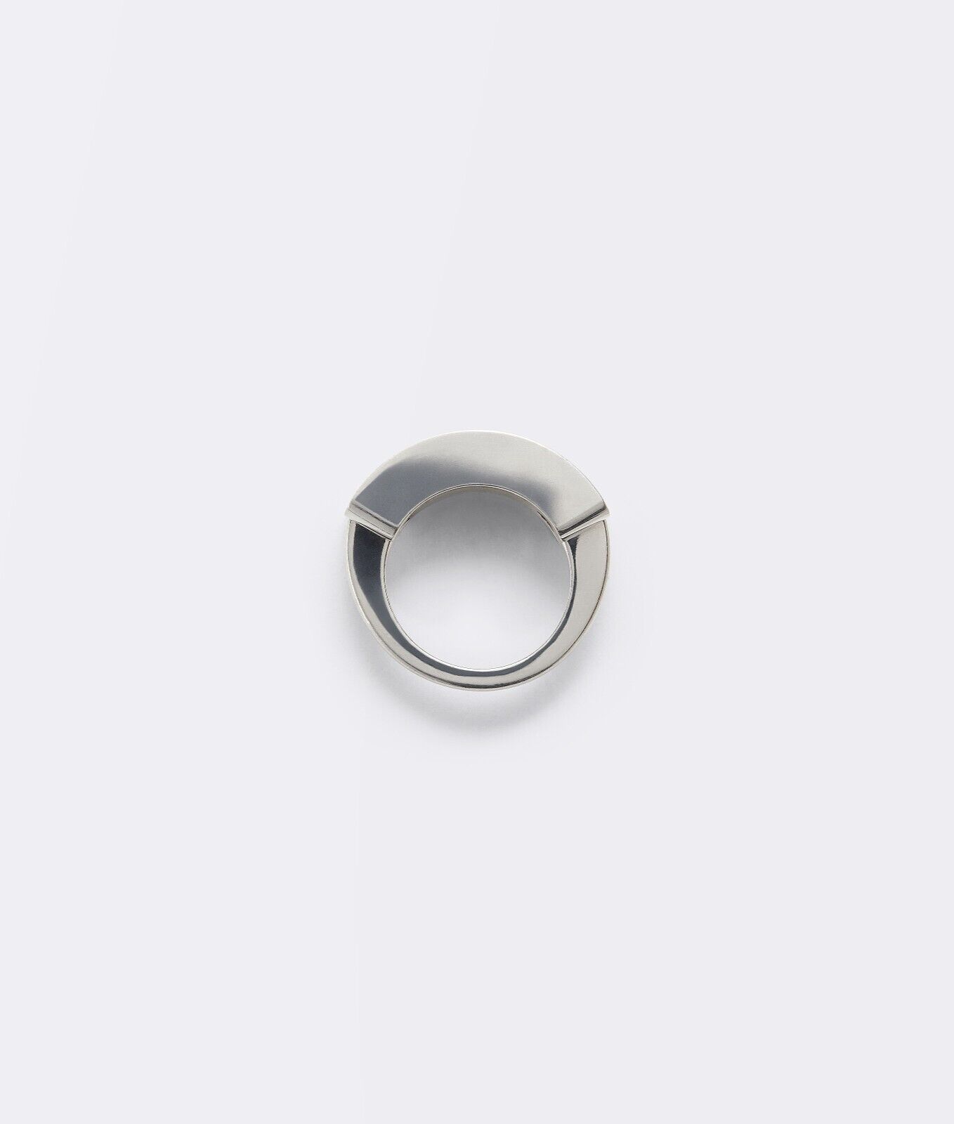 Bottega Veneta Sterling Silver Chunky Ring 19