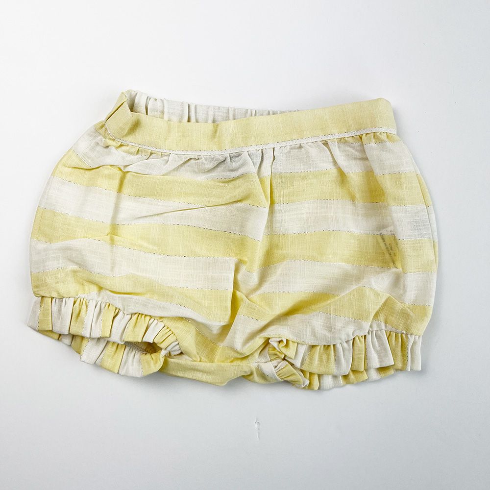 Boys Preowned Tartine et Chocolat Yellow Summer Set Size 3-6 Months Yellow and White cotton