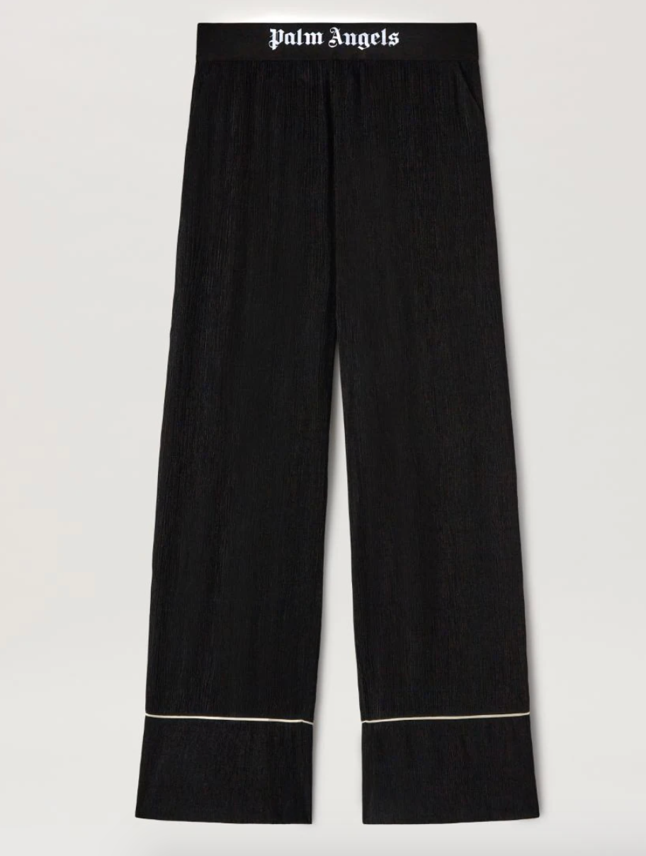 Palm Angels Soiree Panama Black Pants Size XS viscose