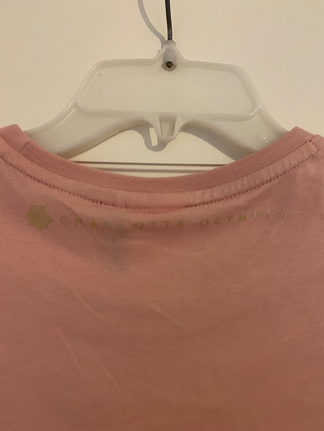 Charlotte Olympia x Puma Pink Cotton T-Shirt Size XS