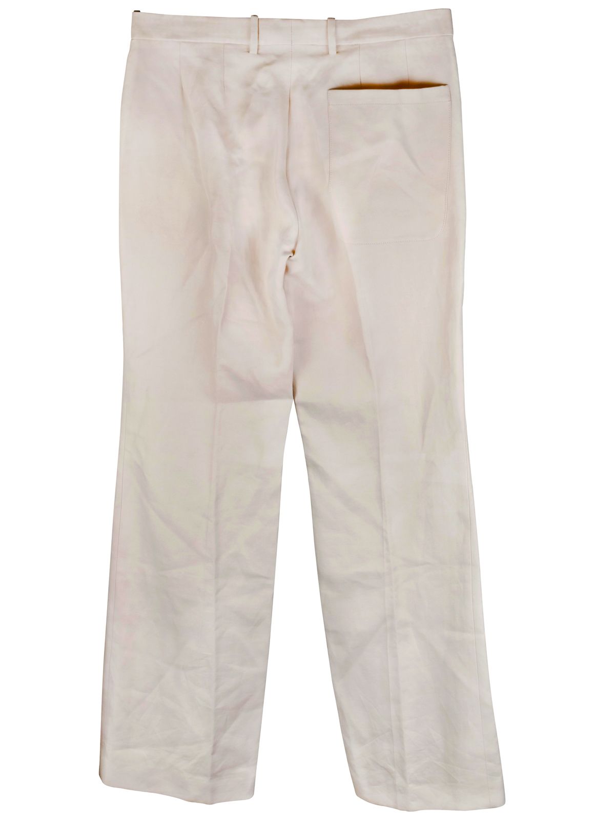 Joseph Ramie Cotton Kosta Trousers Size L Pearl