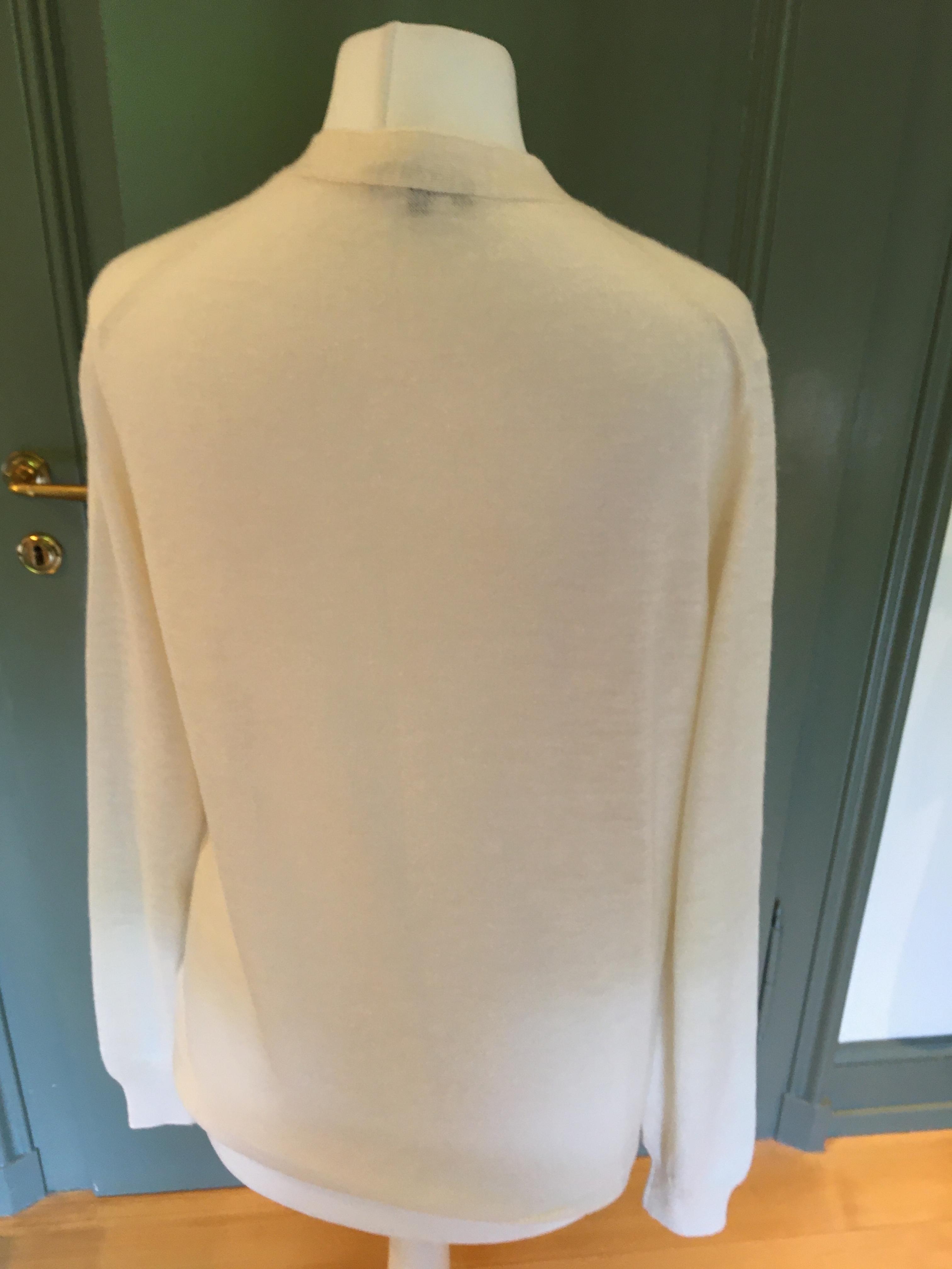 Preowned Loro Piana Off-White Cashmere  Silk Twinset Size XS White