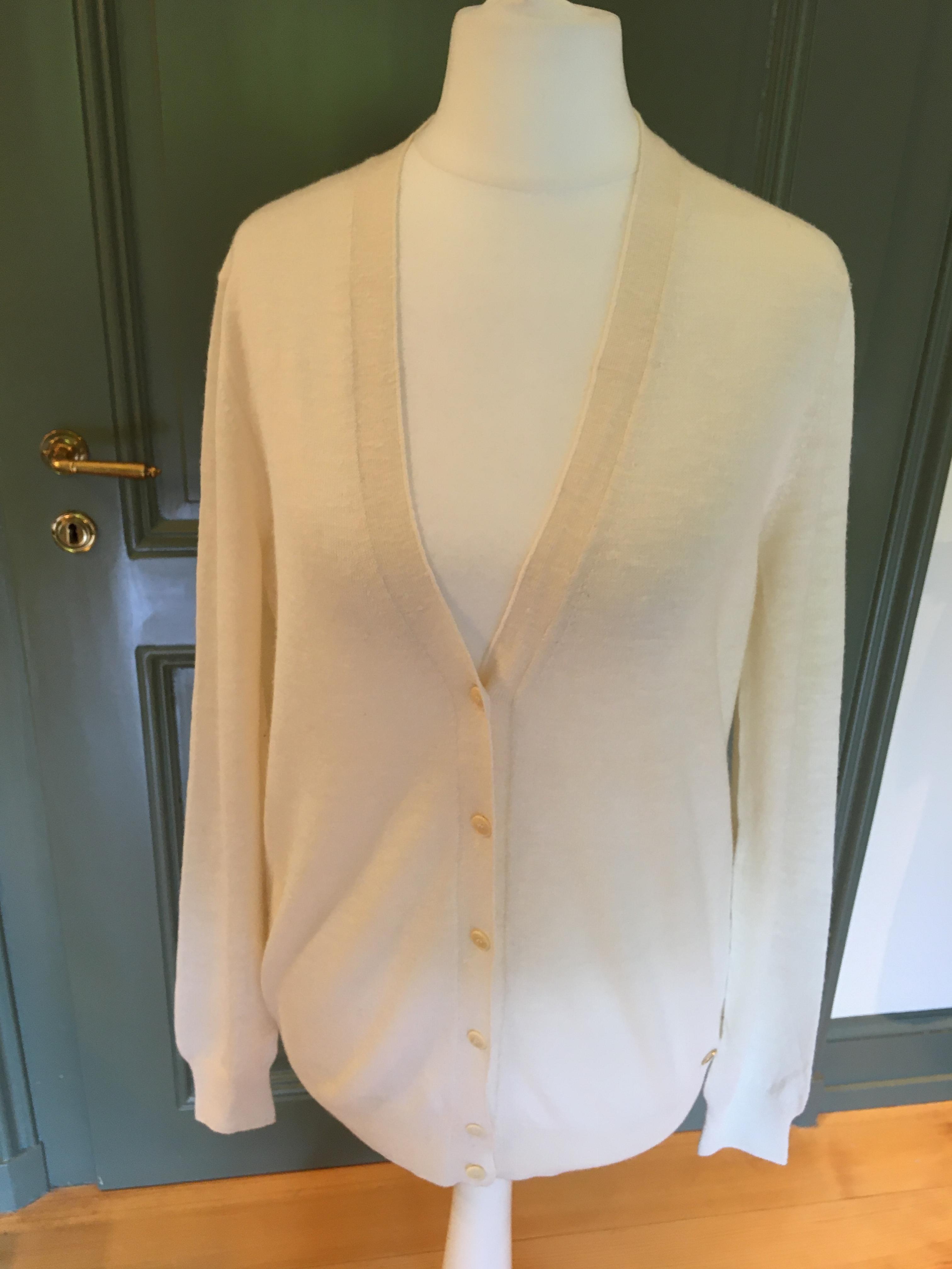 Preowned Loro Piana Off-White Cashmere  Silk Twinset Size XS White