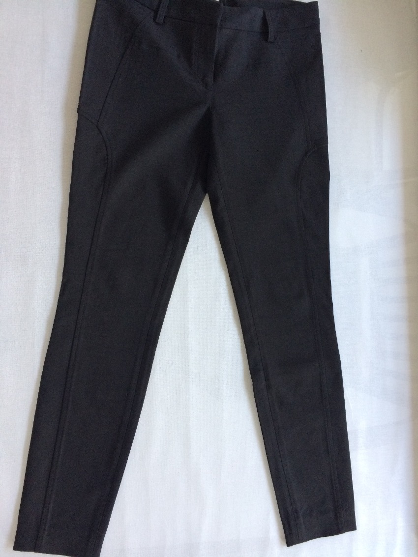 Preowned BRUNELLO CUCINELLI charcoal grey trousers Size M Black wool