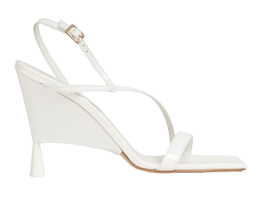 Gia Borghini White Rosie 5 Heels Size 39 patent leather