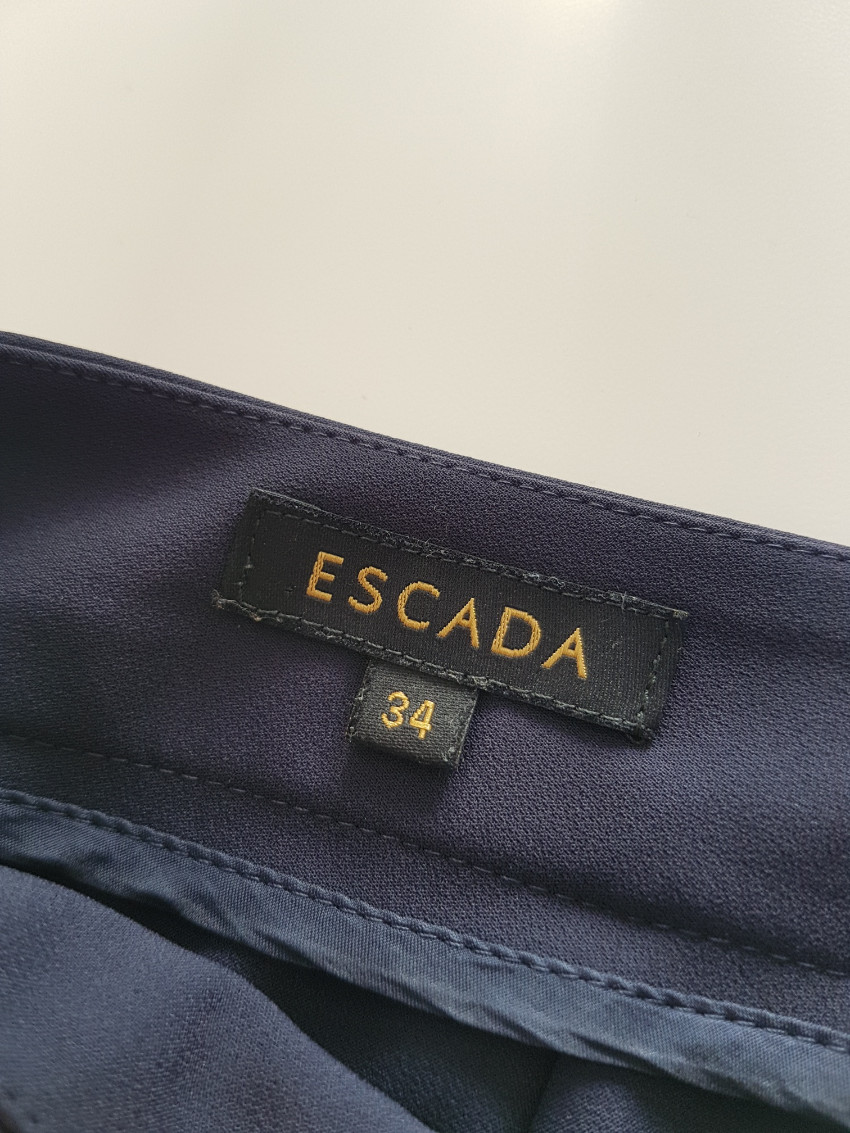 Preowned Escada Blue Tailored Pants Size XS mixed