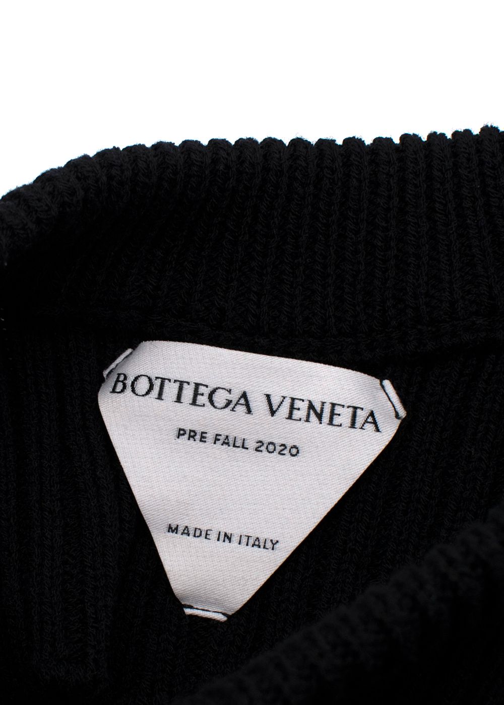 Bottega Veneta Black Knit Dress with Open Back Size XS wool/cotton/polyamide