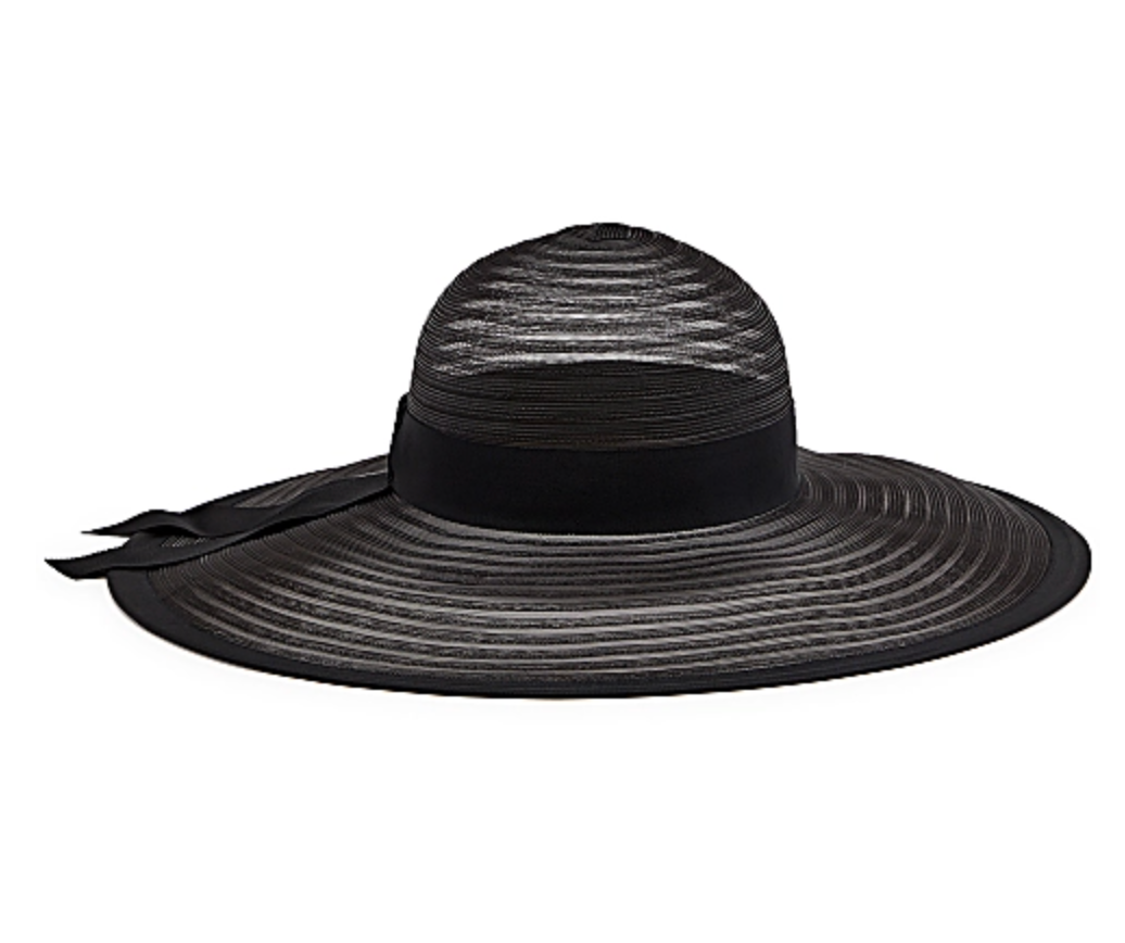 Eugenia Kim Black Mesh Bunny Sun Hat polyester