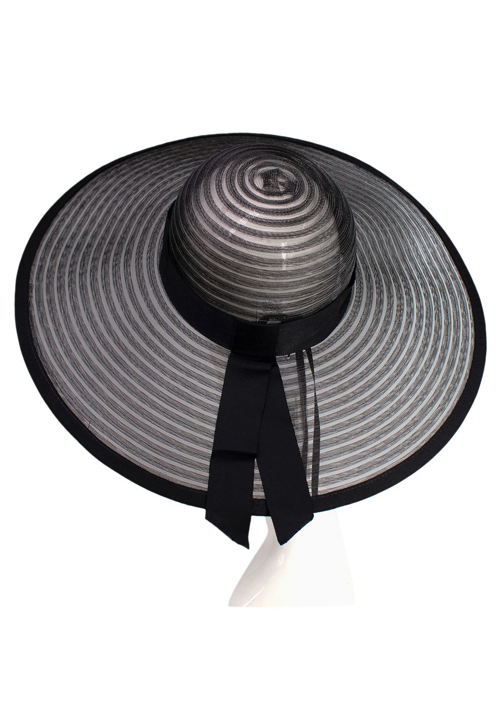 Eugenia Kim Black Mesh Bunny Sun Hat polyester