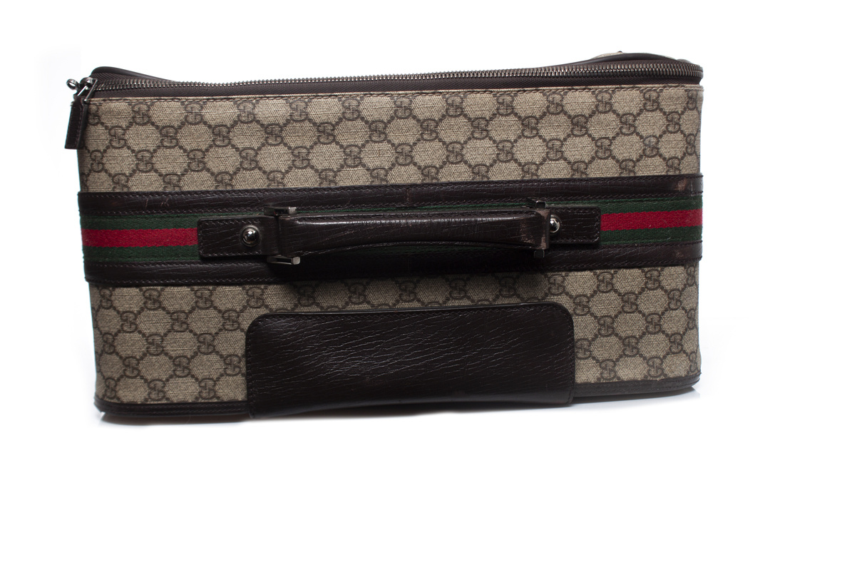 Preowned Gucci Brown GG Canvas Suitcase