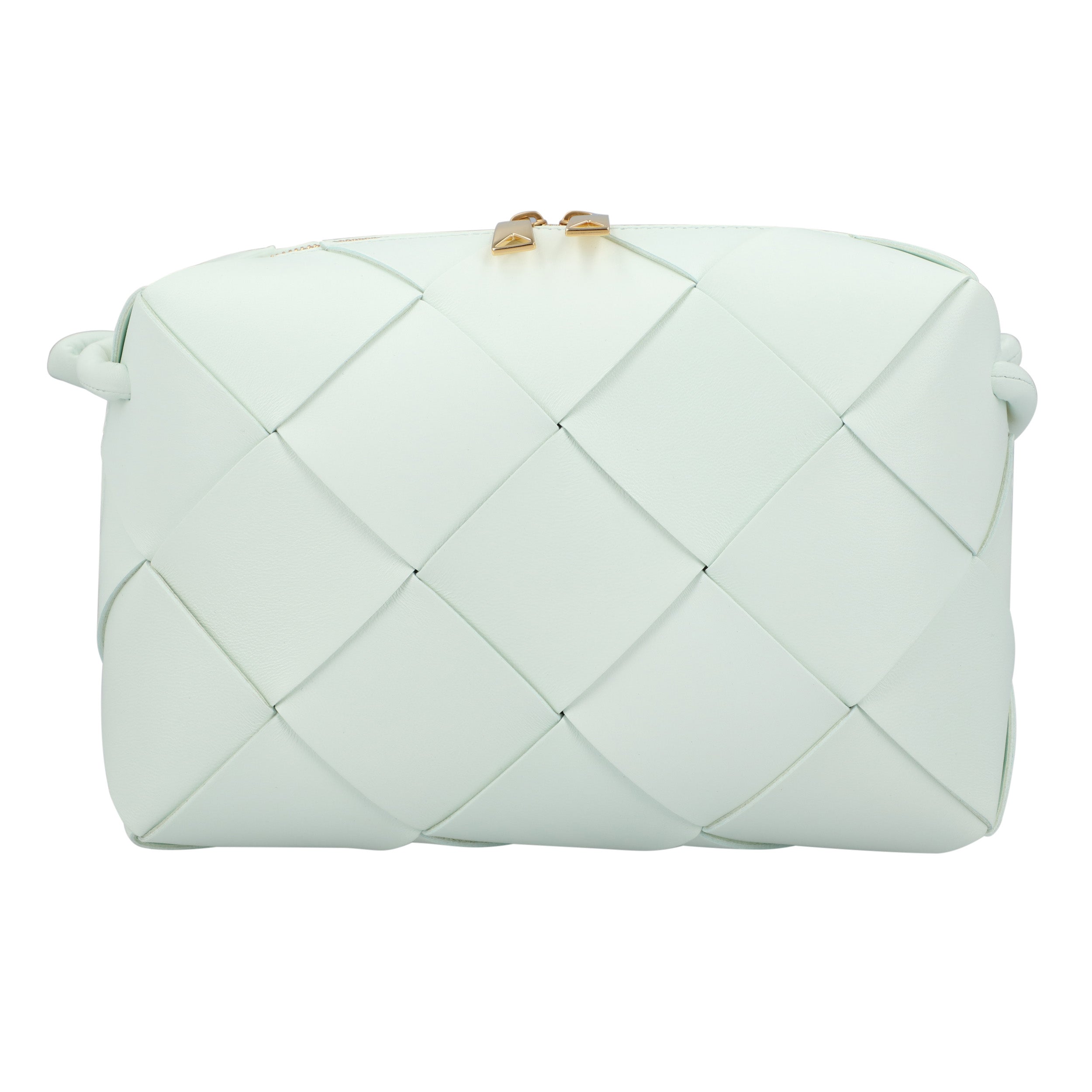 Bottega Veneta Pale Green  Small Cassette Camera Bag green | green leather/lambskin leather