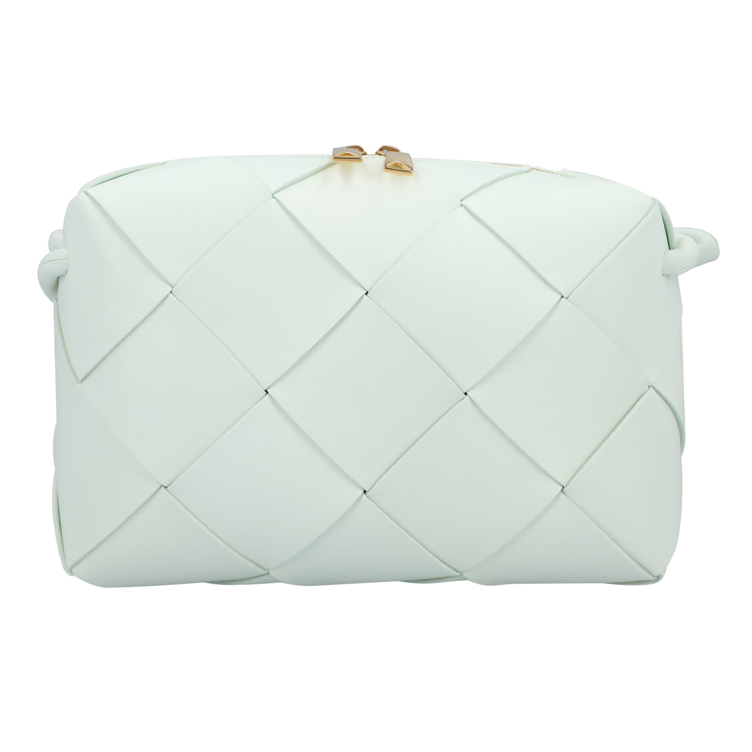 Bottega Veneta Pale Green  Small Cassette Camera Bag green | green leather/lambskin leather