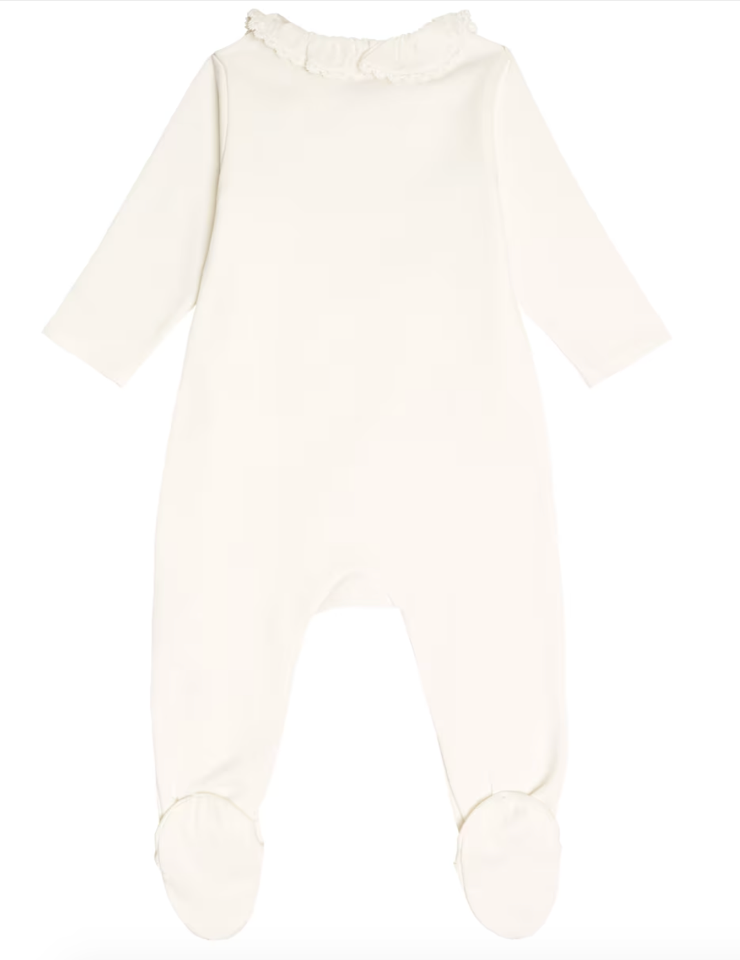 Boys Chloe Chloé Kids Off-White Cotton Onesie Size 2-3 Months